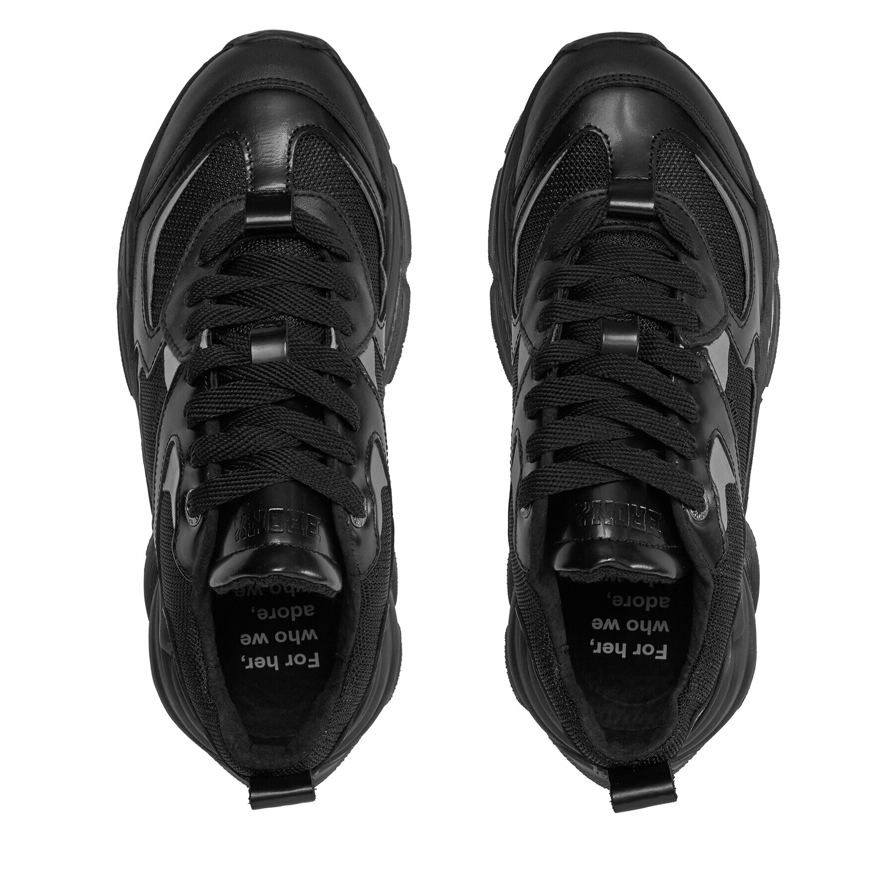 Bronx Сникърси Platform sneakers 66461B-SO Черен - Pepit.bg