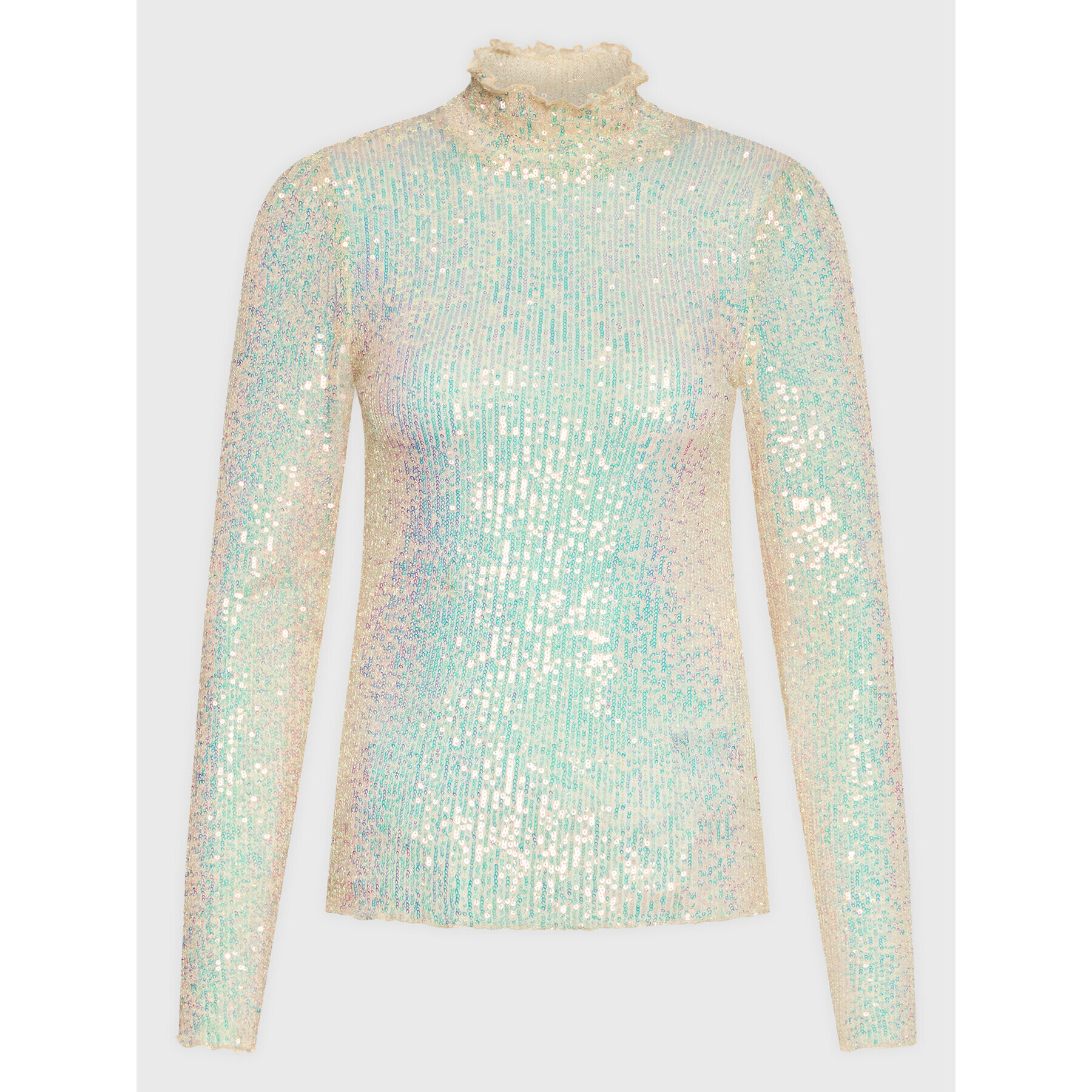 Bruuns Bazaar Блуза Candytuft Hanni BBW3079 Бежов Slim Fit - Pepit.bg