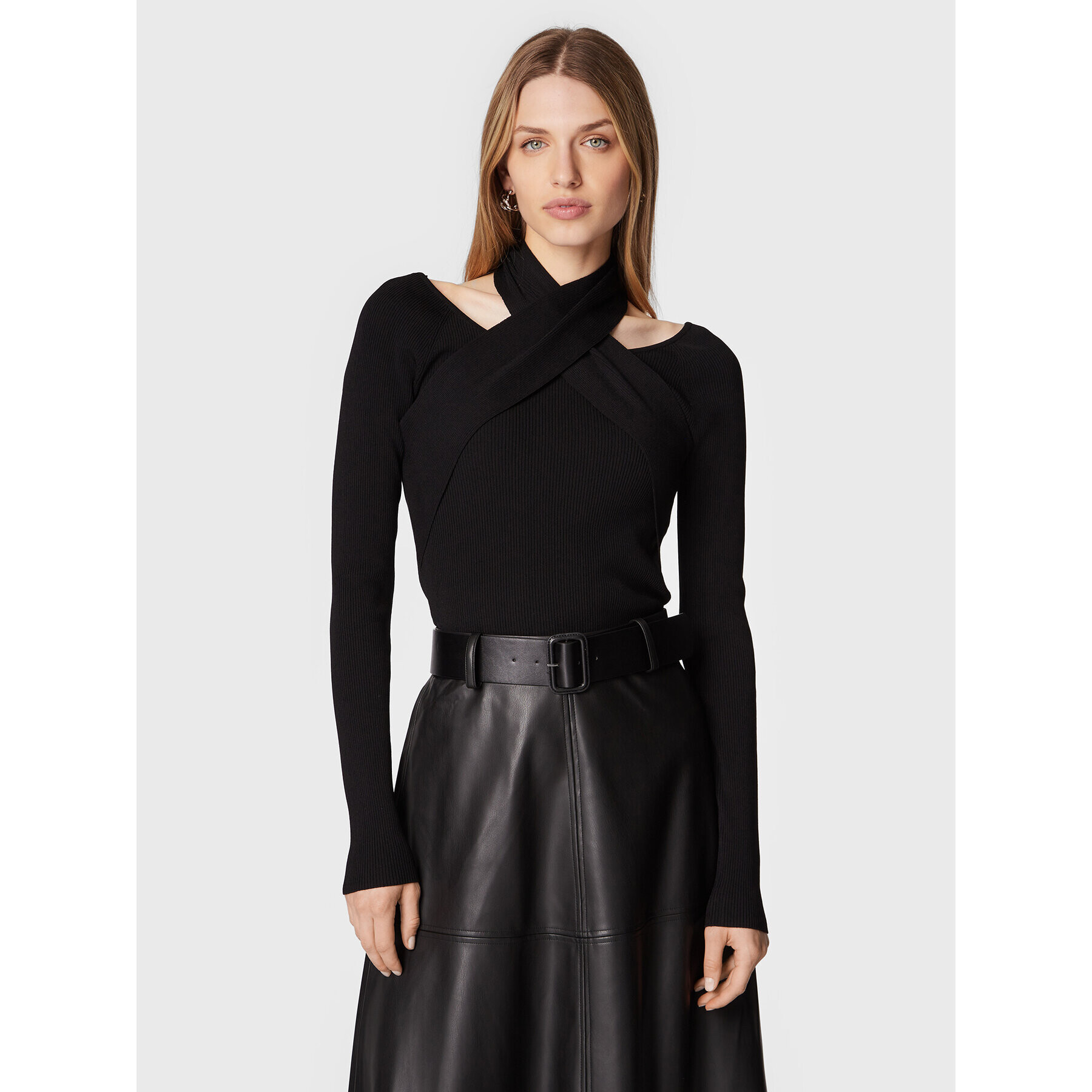 Bruuns Bazaar Блуза Celosia BBW3013 Черен Slim Fit - Pepit.bg