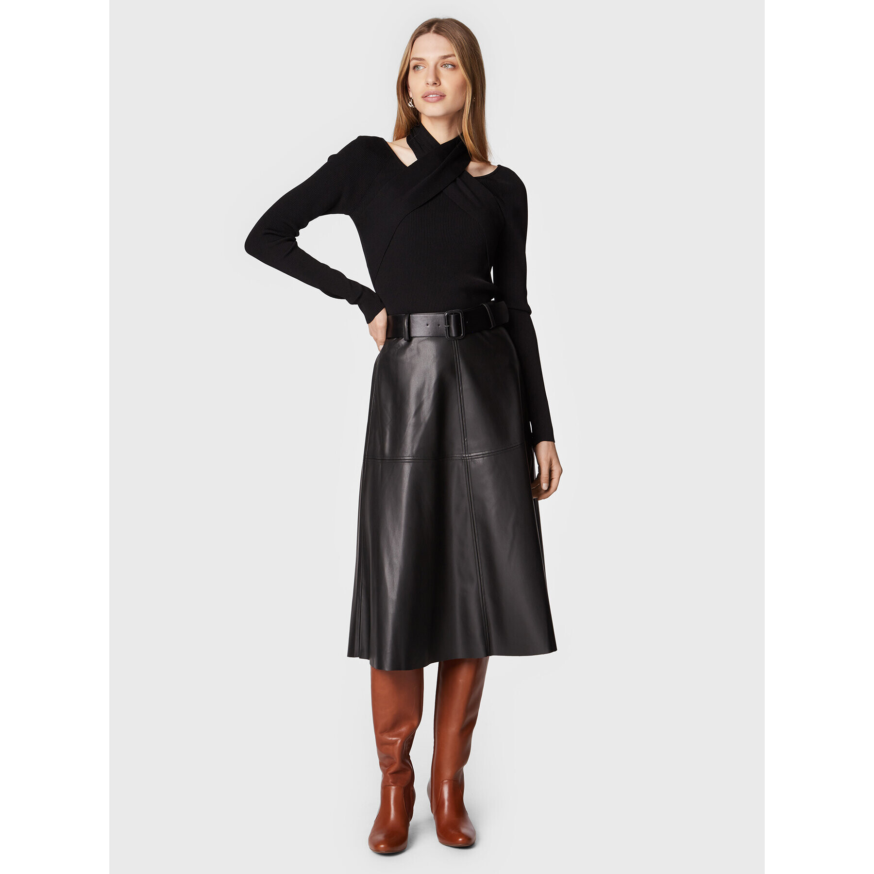 Bruuns Bazaar Блуза Celosia BBW3013 Черен Slim Fit - Pepit.bg