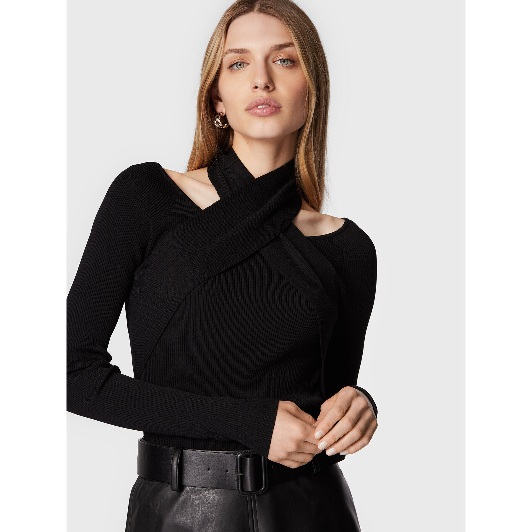 Bruuns Bazaar Блуза Celosia BBW3013 Черен Slim Fit - Pepit.bg