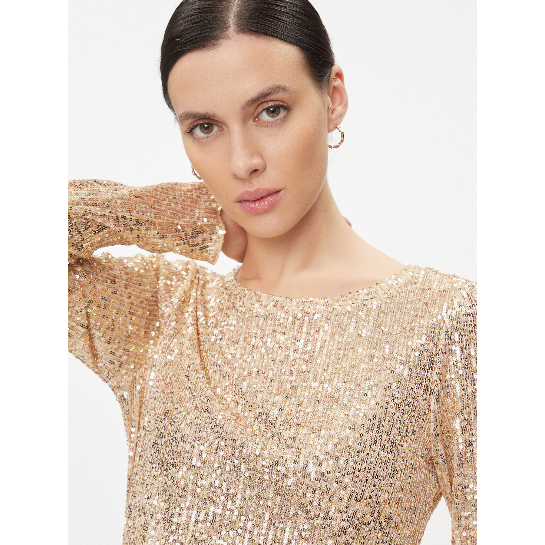 Bruuns Bazaar Блуза Jewel BBW3589 Златист Regular Fit - Pepit.bg