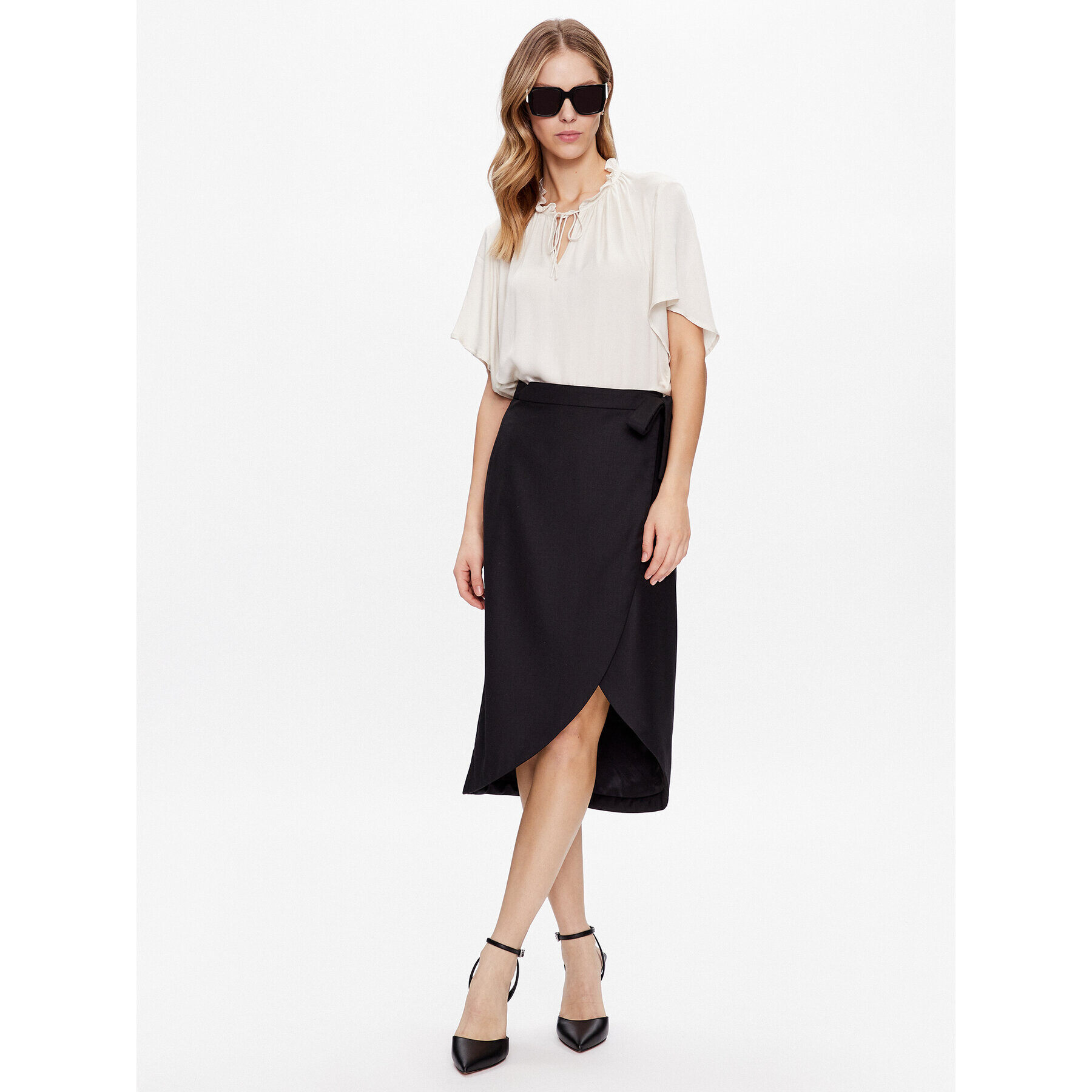 Bruuns Bazaar Блуза Katina BBW3316 Екрю Regular Fit - Pepit.bg