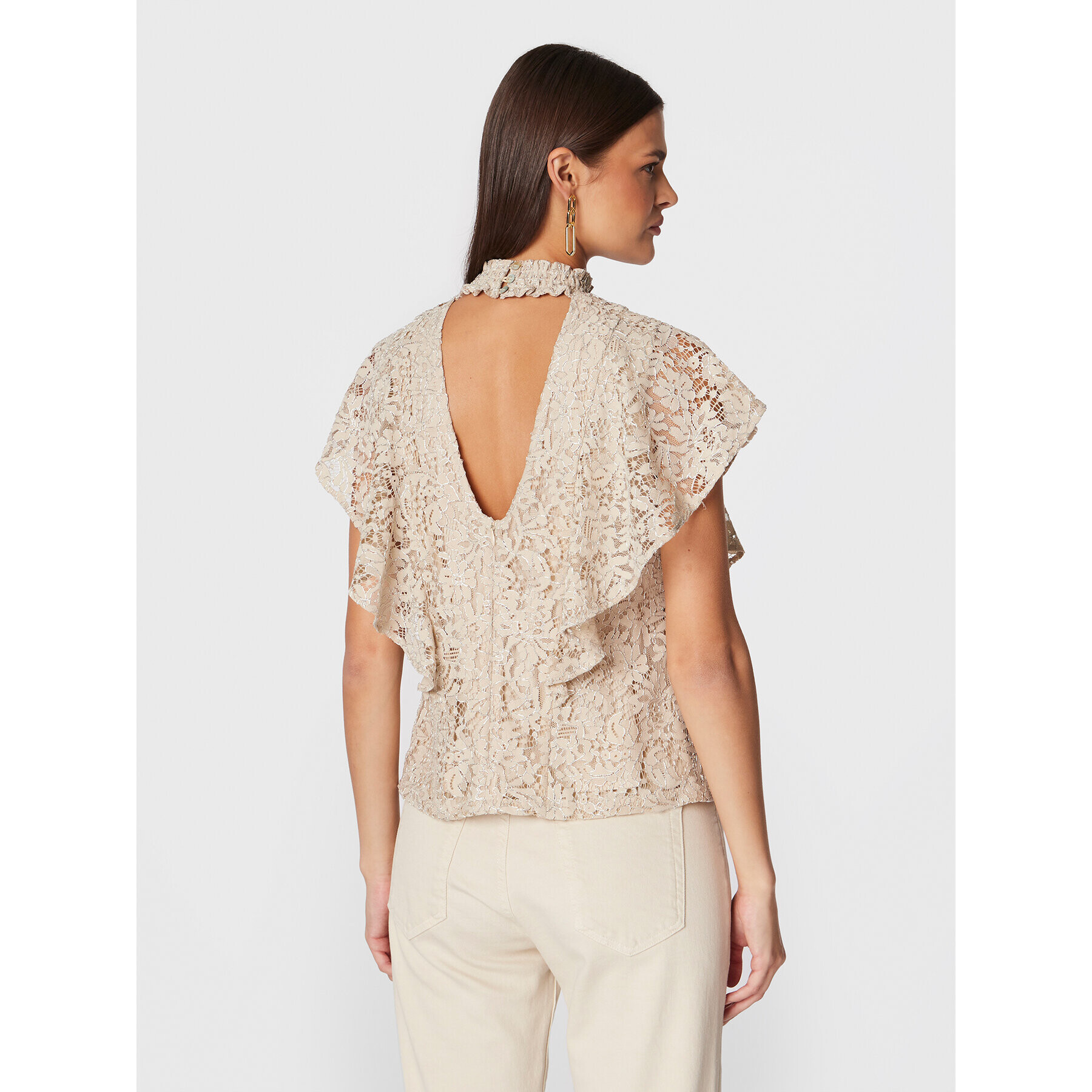 Bruuns Bazaar Блуза Verbenia BBW3134 Екрю Regular Fit - Pepit.bg