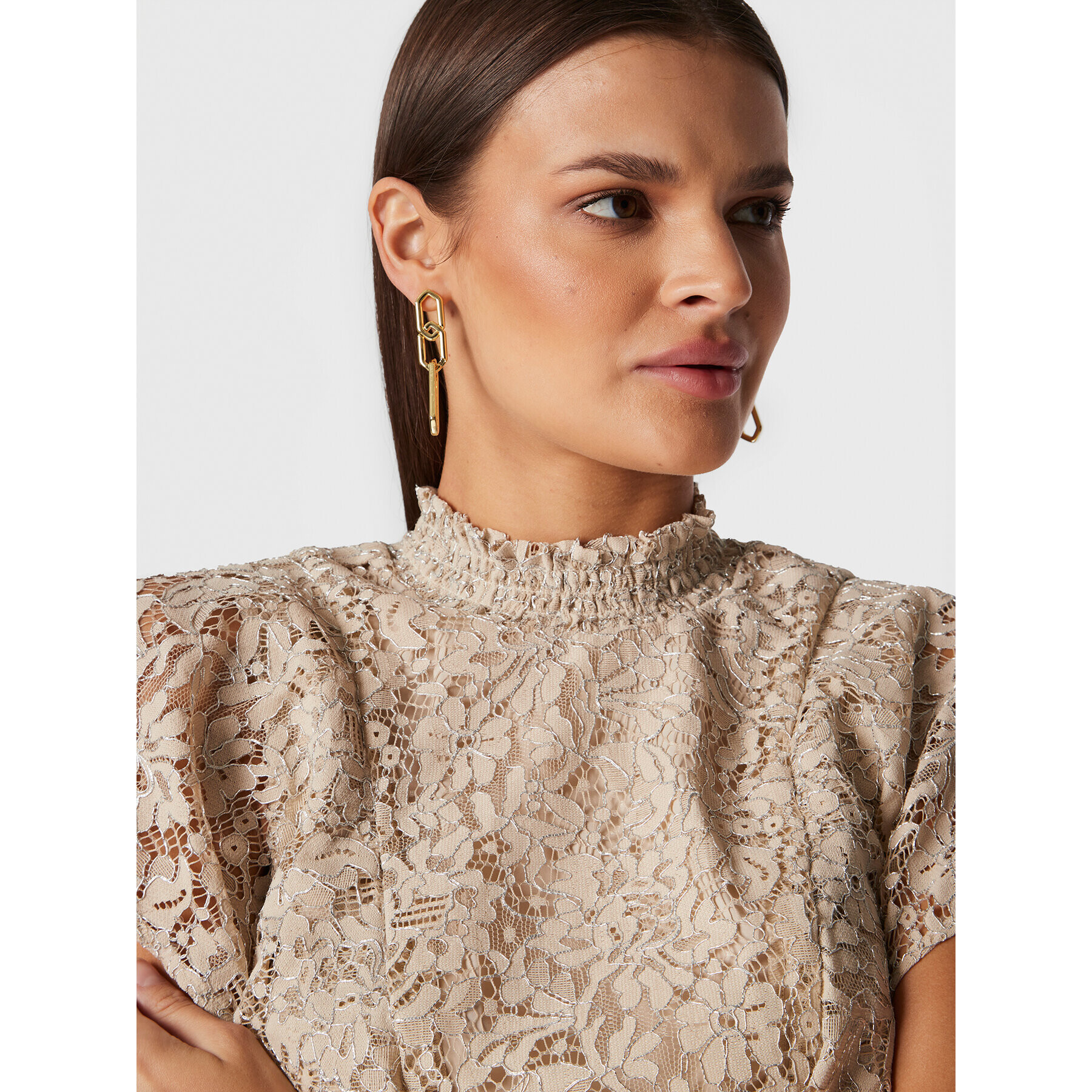 Bruuns Bazaar Блуза Verbenia BBW3134 Екрю Regular Fit - Pepit.bg