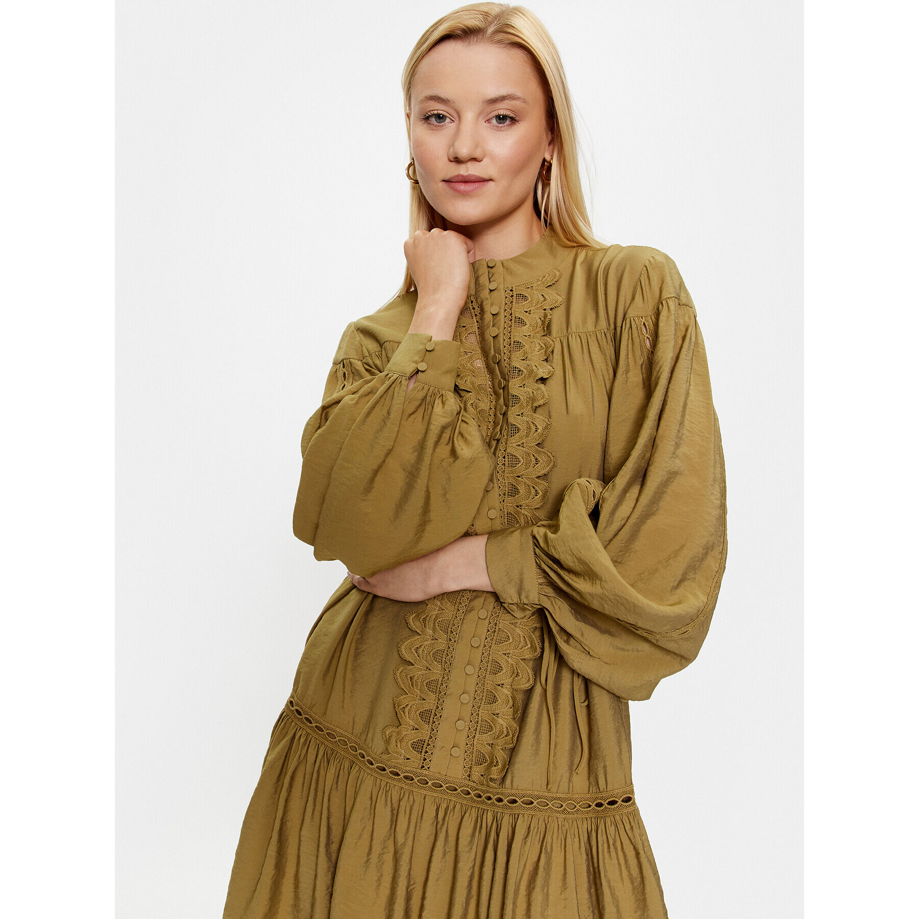 Bruuns Bazaar Ежедневна рокля Karla BBW3388 Зелен Regular Fit - Pepit.bg
