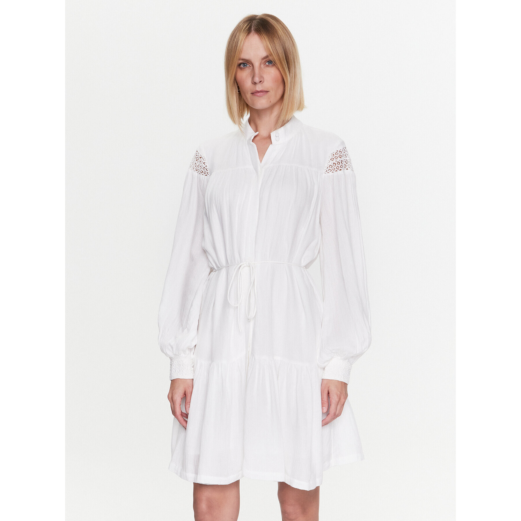 Bruuns Bazaar Ежедневна рокля Leora BBW3156 Бял Regular Fit - Pepit.bg