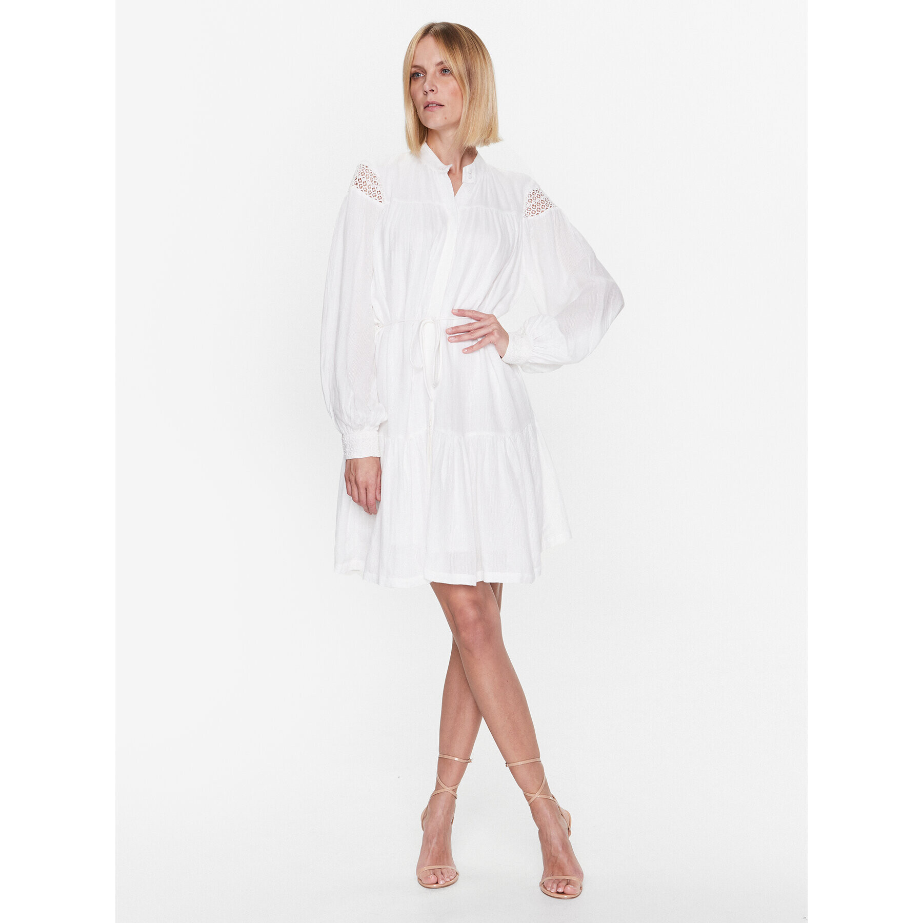 Bruuns Bazaar Ежедневна рокля Leora BBW3156 Бял Regular Fit - Pepit.bg