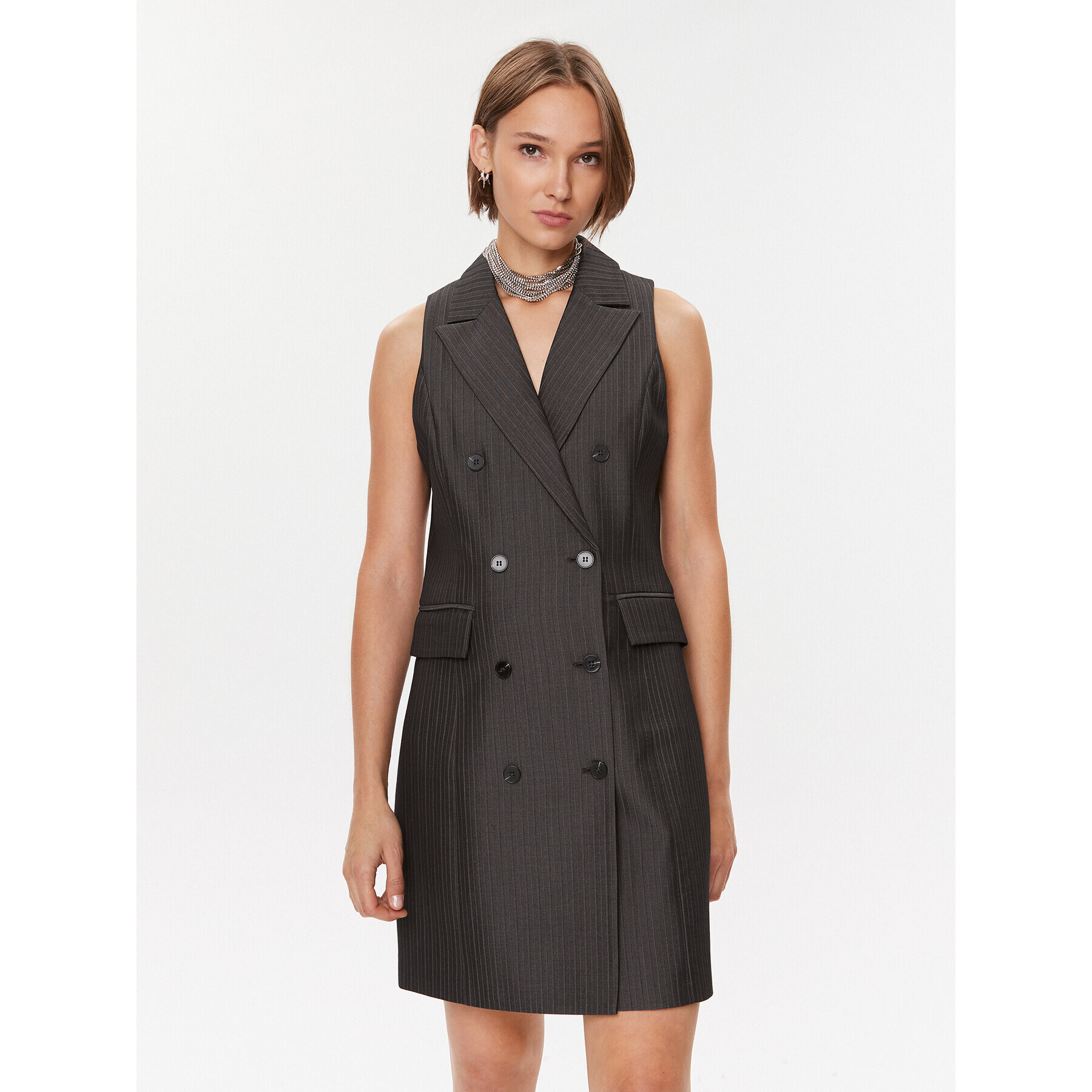 Bruuns Bazaar Ежедневна рокля Need Lian BBW3543 Сив Regular Fit - Pepit.bg