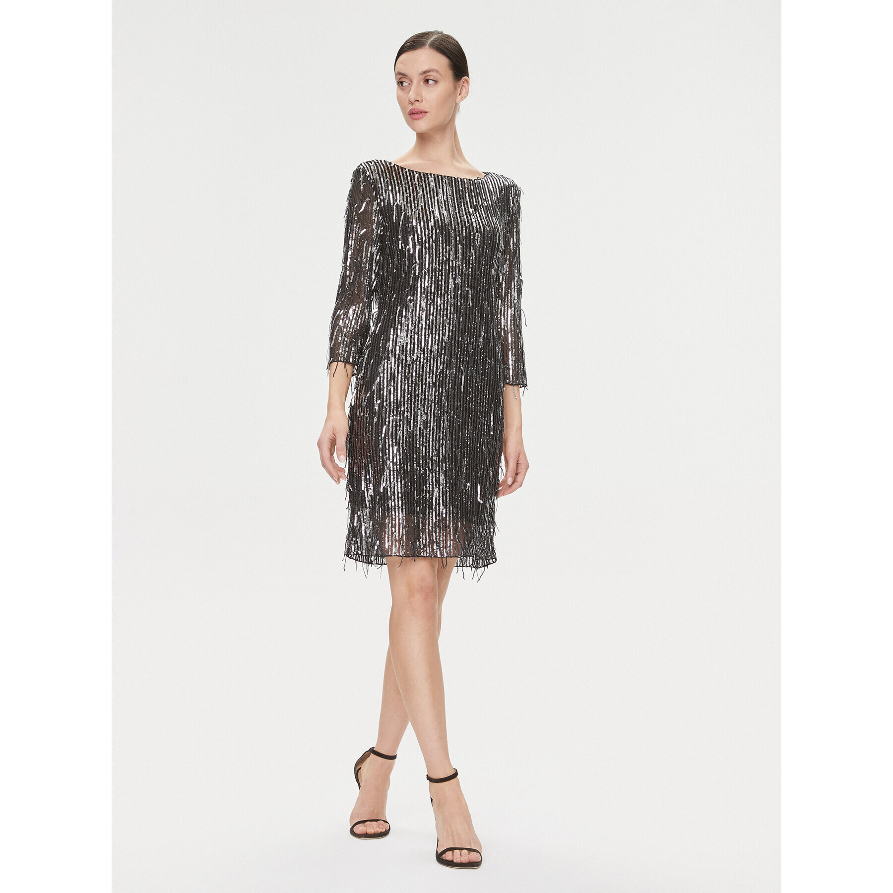 Bruuns Bazaar Коктейлна рокля BBW3759 Черен Regular Fit - Pepit.bg