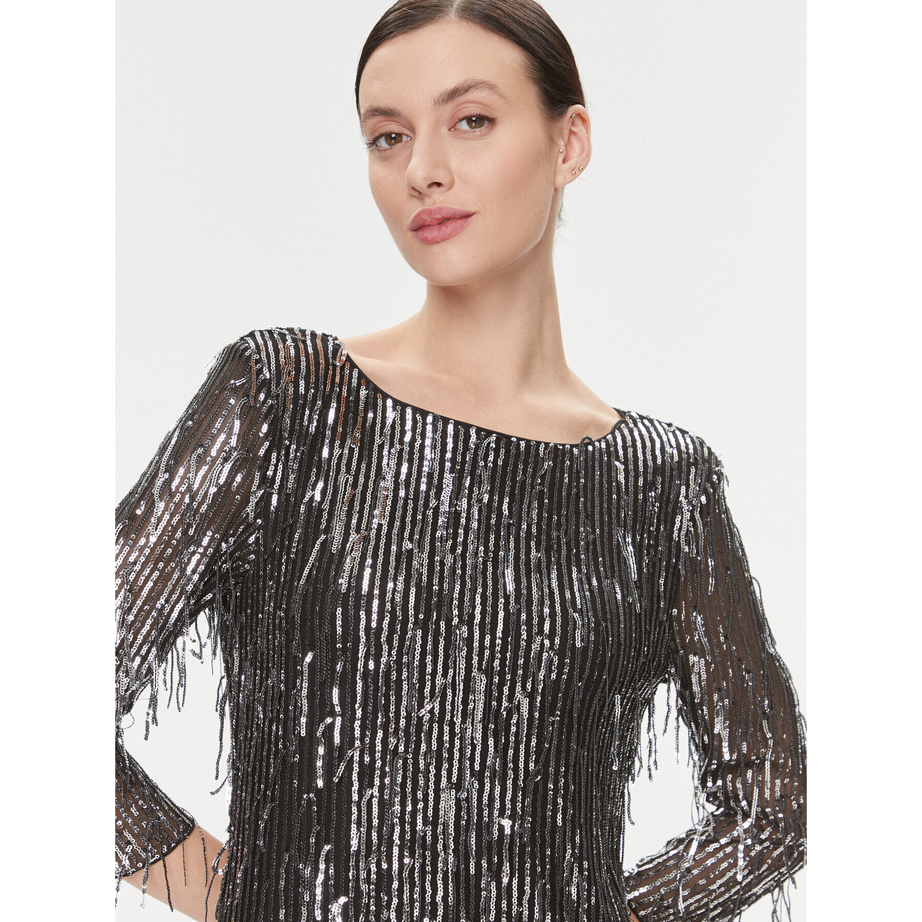 Bruuns Bazaar Коктейлна рокля BBW3759 Черен Regular Fit - Pepit.bg