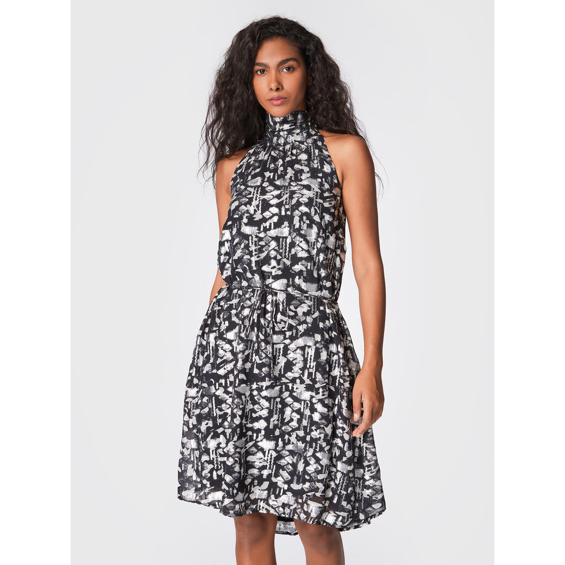 Bruuns Bazaar Коктейлна рокля Fifi BBW3130 Сив Regular Fit - Pepit.bg
