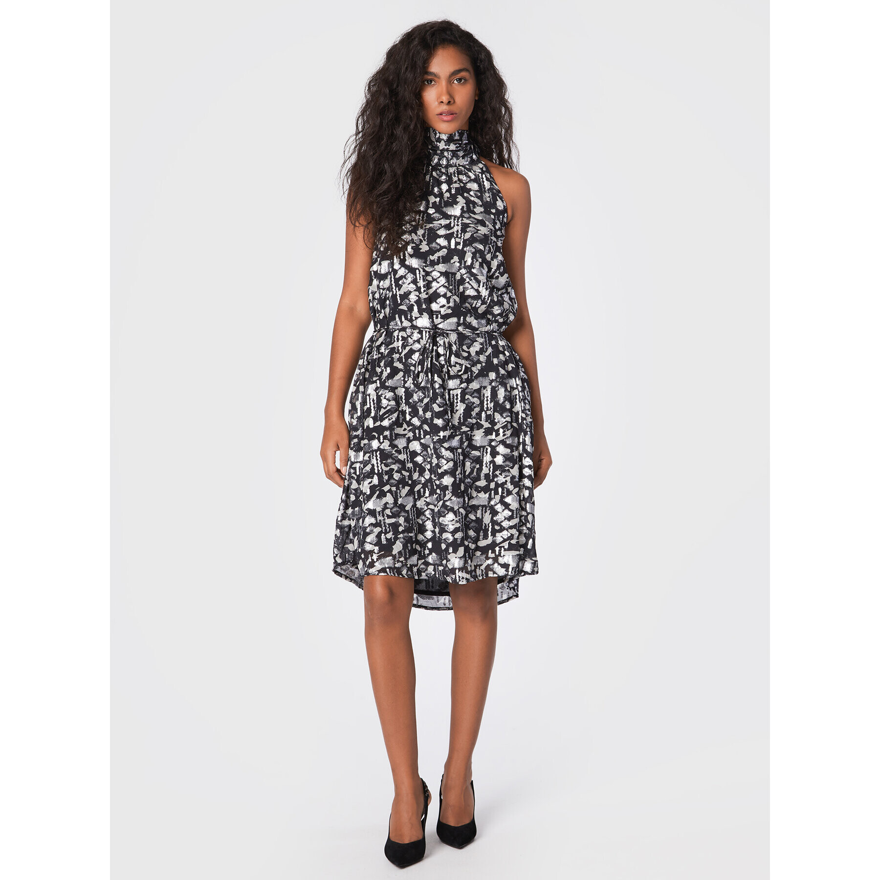Bruuns Bazaar Коктейлна рокля Fifi BBW3130 Сив Regular Fit - Pepit.bg