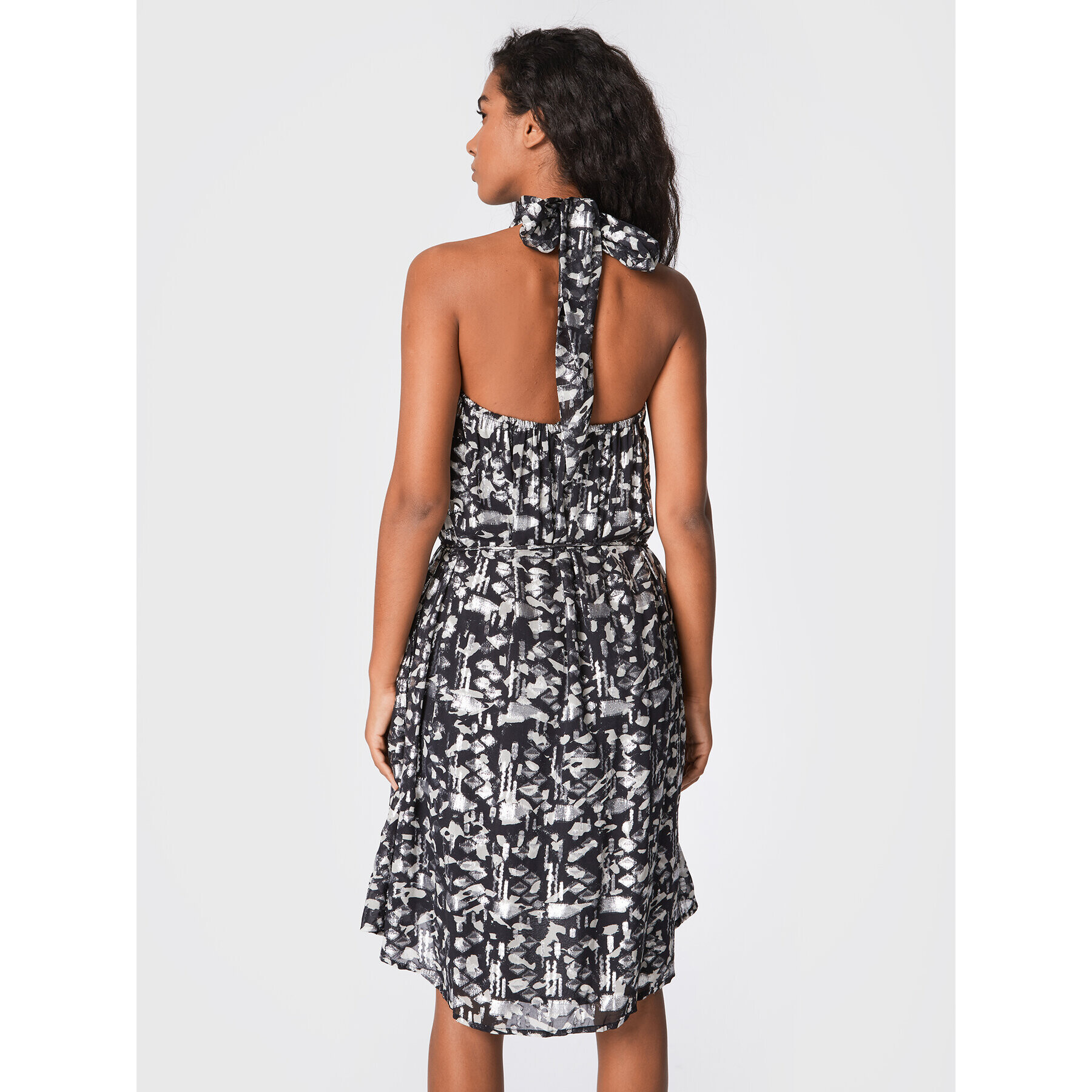 Bruuns Bazaar Коктейлна рокля Fifi BBW3130 Сив Regular Fit - Pepit.bg