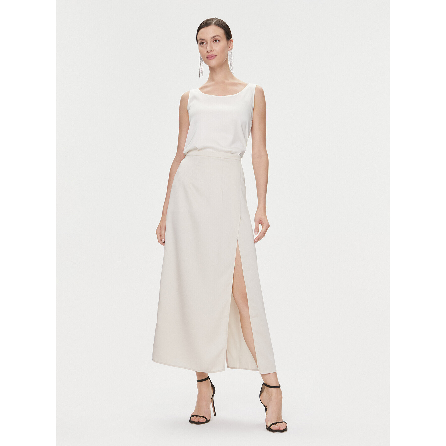 Bruuns Bazaar Миди пола BBW3744 Екрю Regular Fit - Pepit.bg