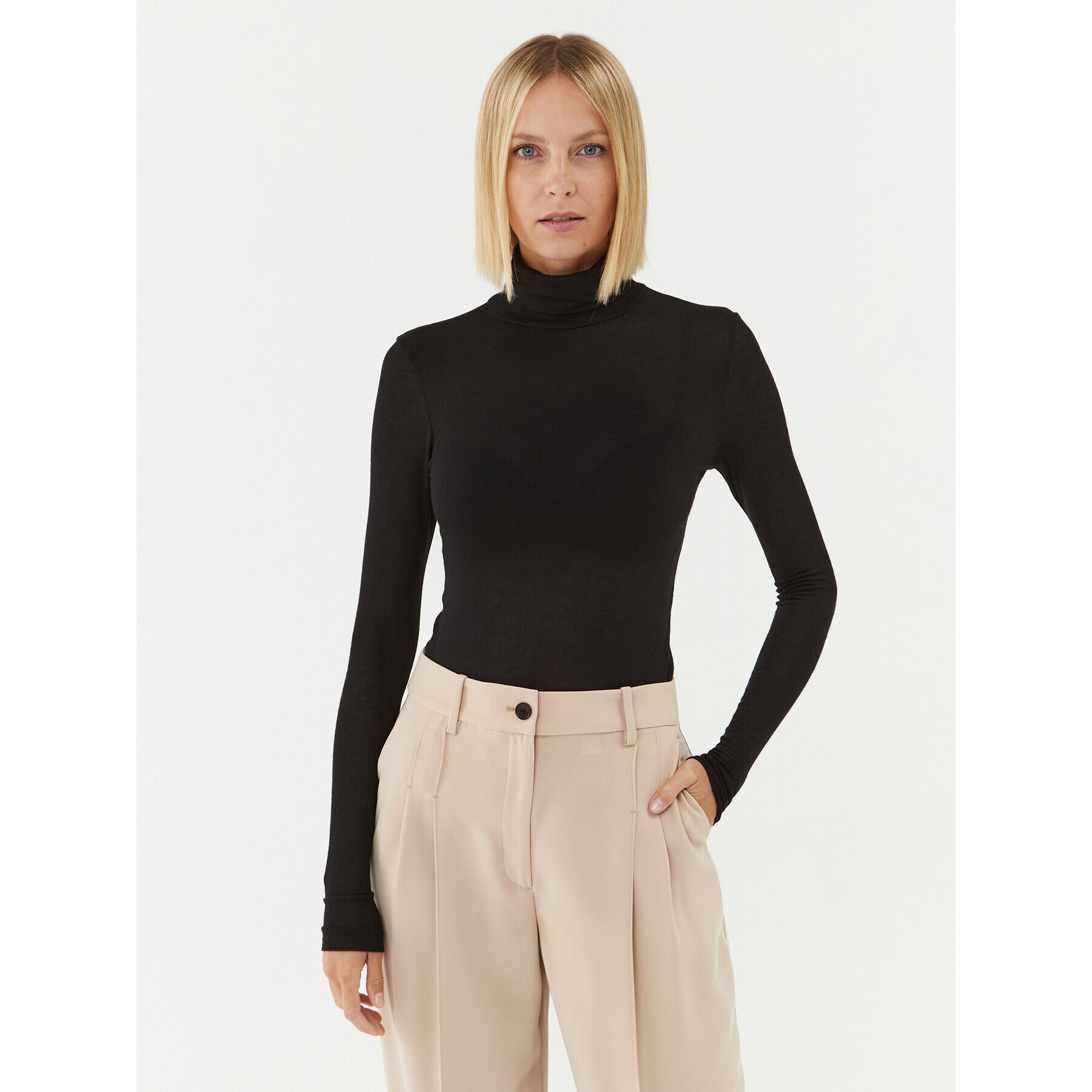 Bruuns Bazaar Поло Angela BBW1070N Черен Slim Fit - Pepit.bg