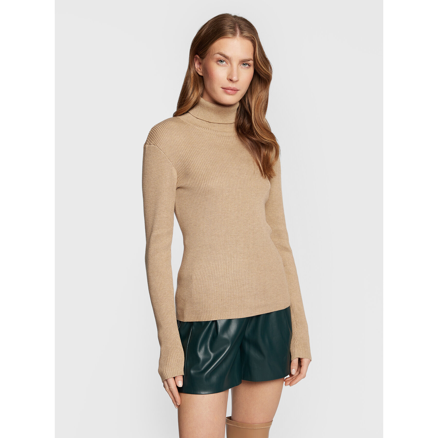 Bruuns Bazaar Поло Calla Batilda BBW3024 Кафяв Slim Fit - Pepit.bg