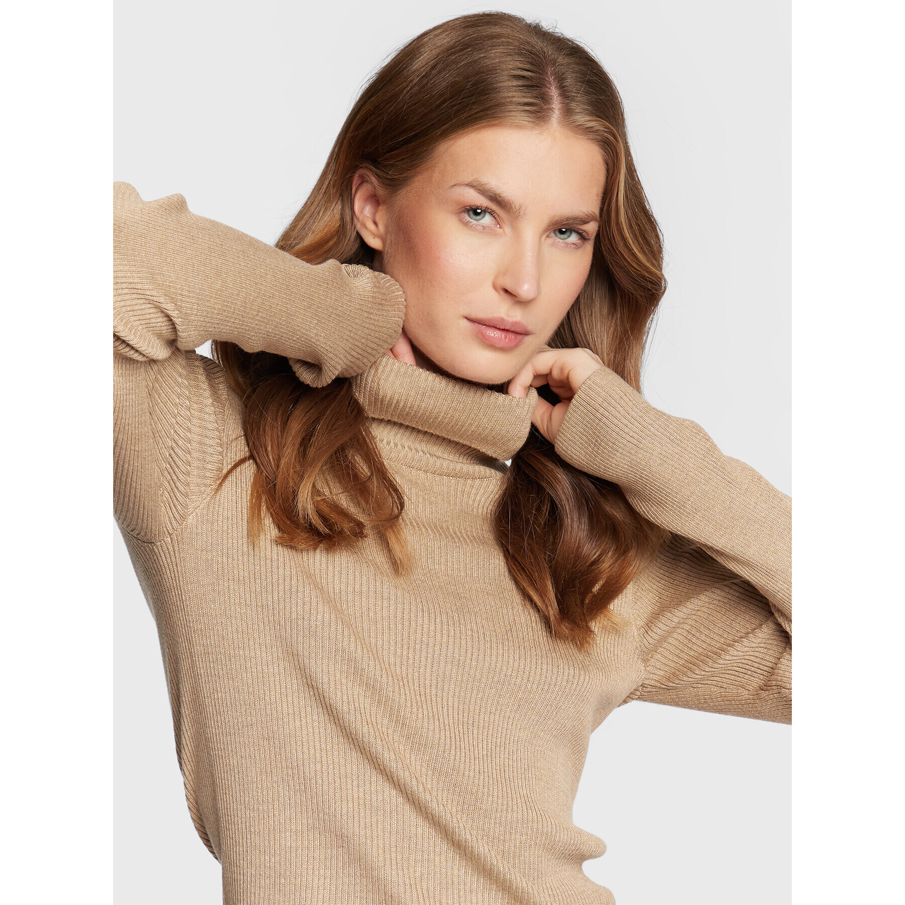 Bruuns Bazaar Поло Calla Batilda BBW3024 Кафяв Slim Fit - Pepit.bg