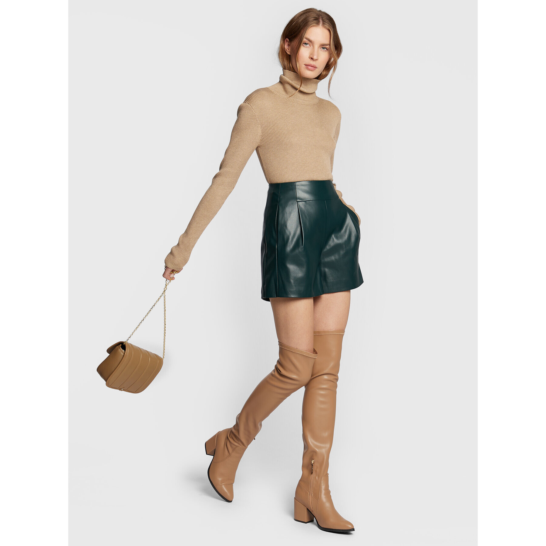 Bruuns Bazaar Поло Calla Batilda BBW3024 Кафяв Slim Fit - Pepit.bg