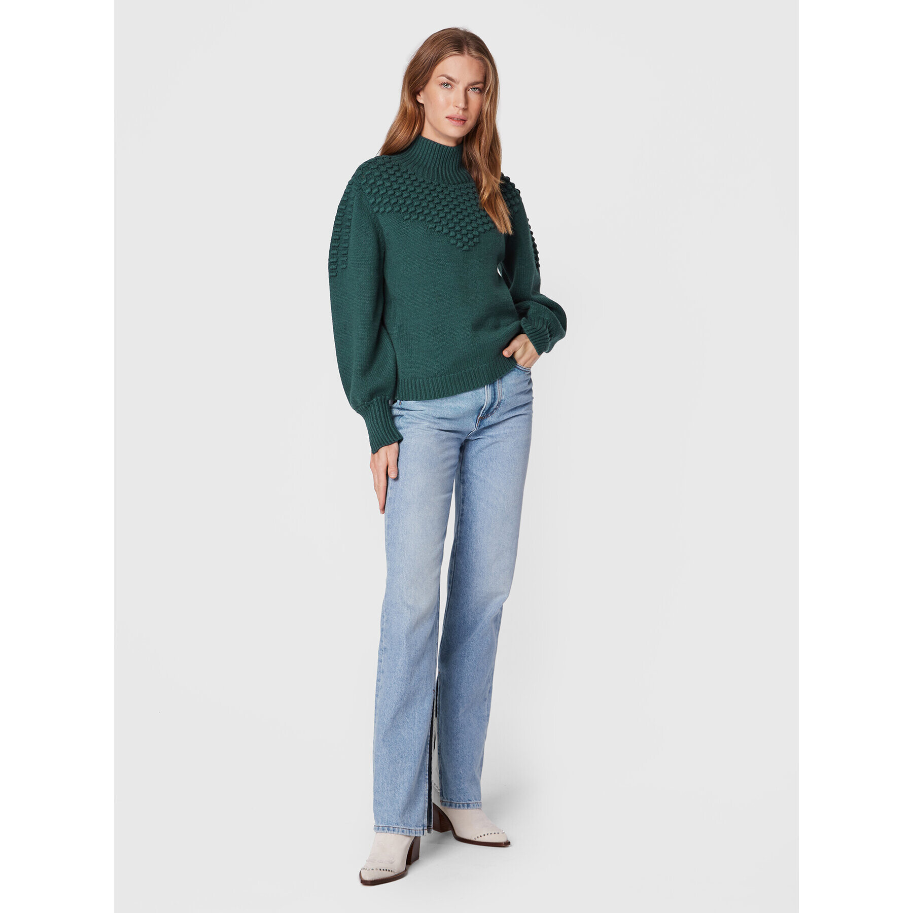 Bruuns Bazaar Поло Simona Tampa BBW3018 Зелен Relaxed Fit - Pepit.bg