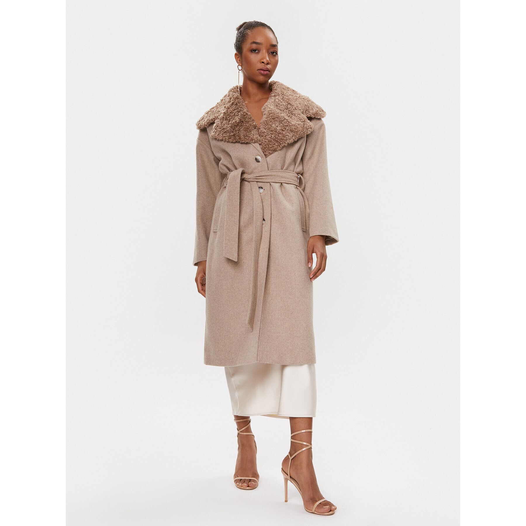 Bruuns Bazaar Преходно палто Durio Jezza BBW3571 Бежов Regular Fit - Pepit.bg