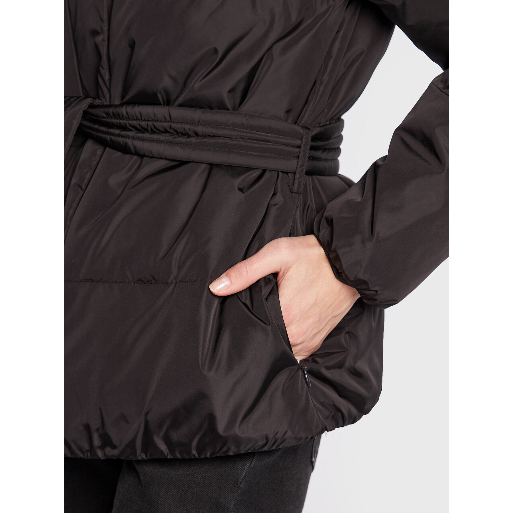 Bruuns Bazaar Пухено яке Down Lenina BBW2992 Черен Regular Fit - Pepit.bg