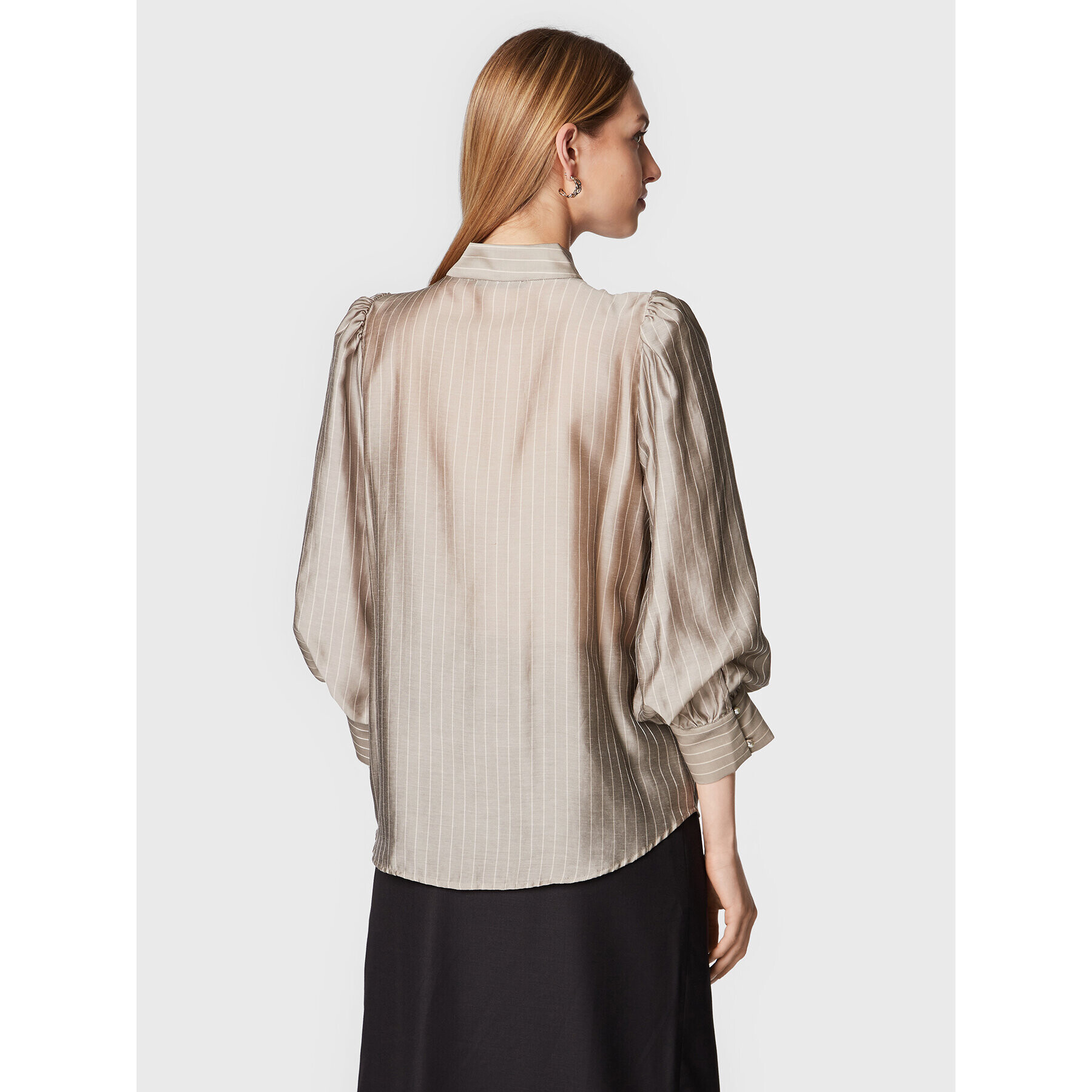 Bruuns Bazaar Риза Calendula Lene BBW3086 Сив Regular Fit - Pepit.bg