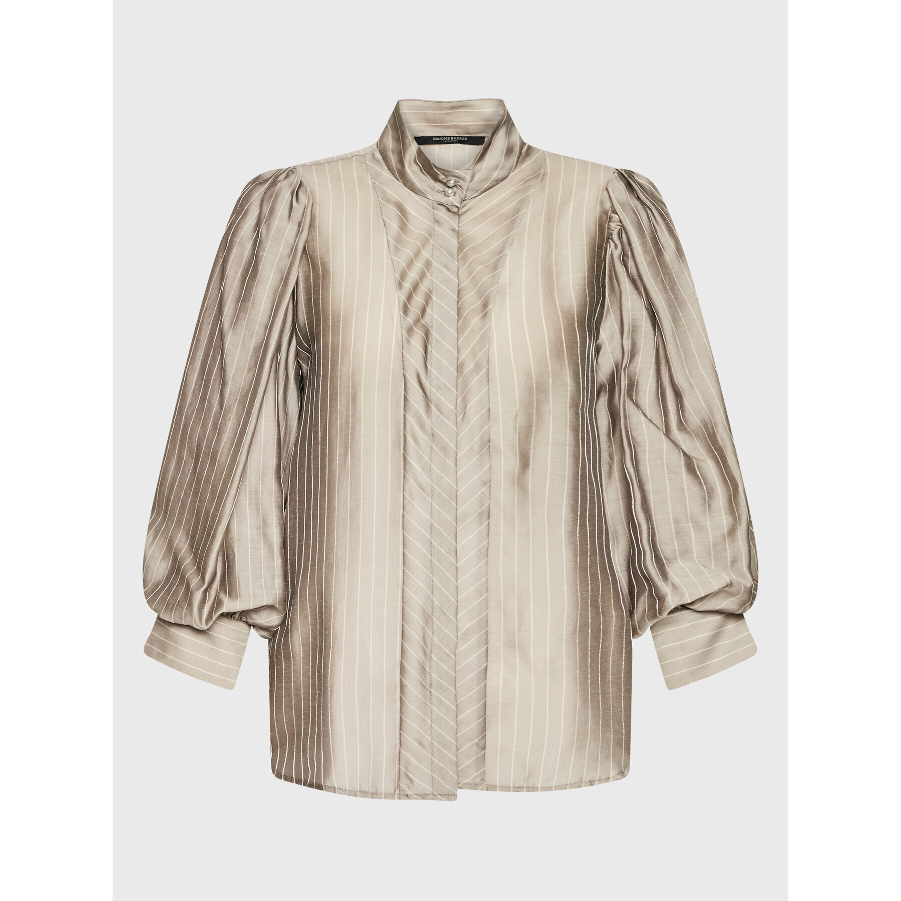 Bruuns Bazaar Риза Calendula Lene BBW3086 Сив Regular Fit - Pepit.bg
