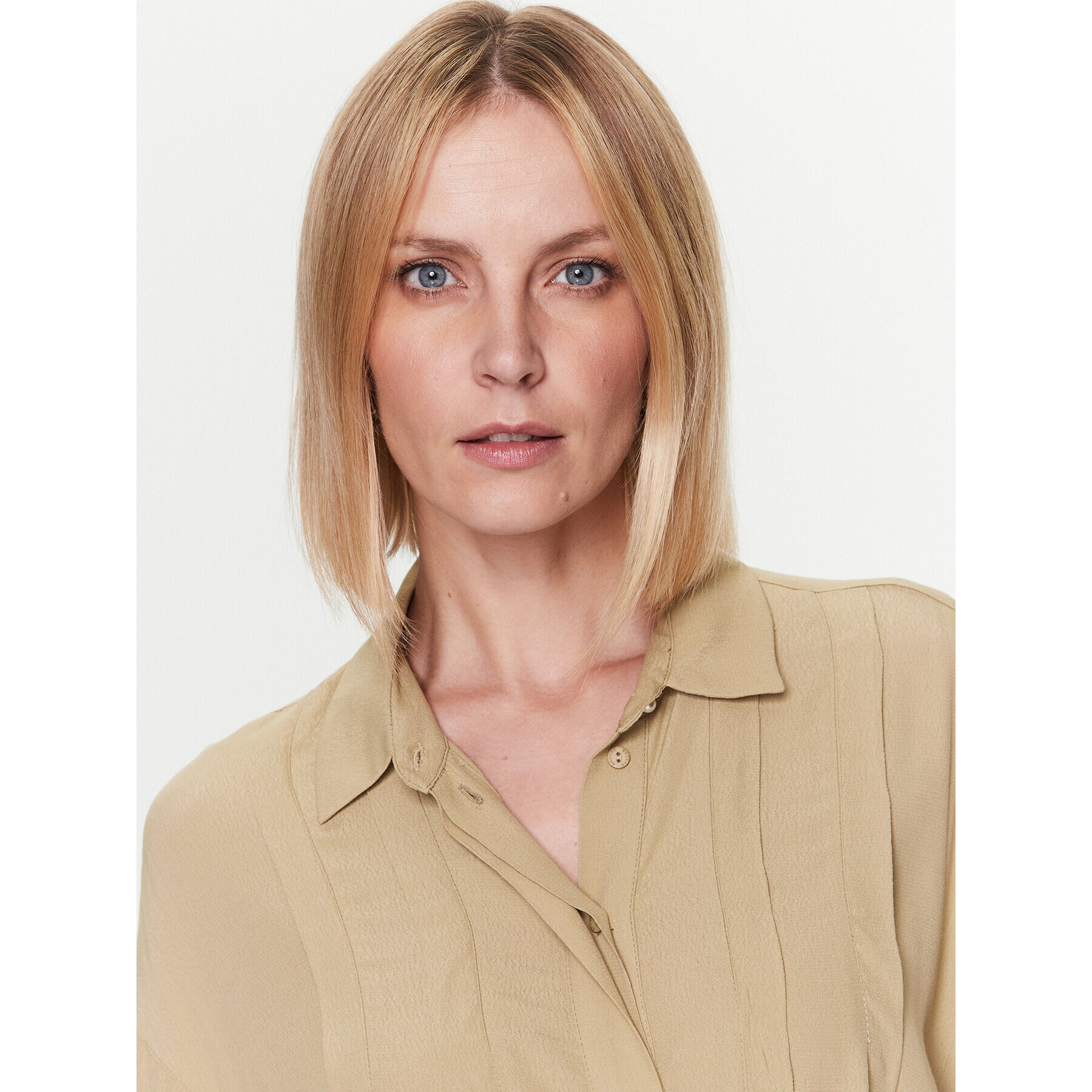 Bruuns Bazaar Рокля тип риза Lilli Thilda BBW3312 Зелен Regular Fit - Pepit.bg