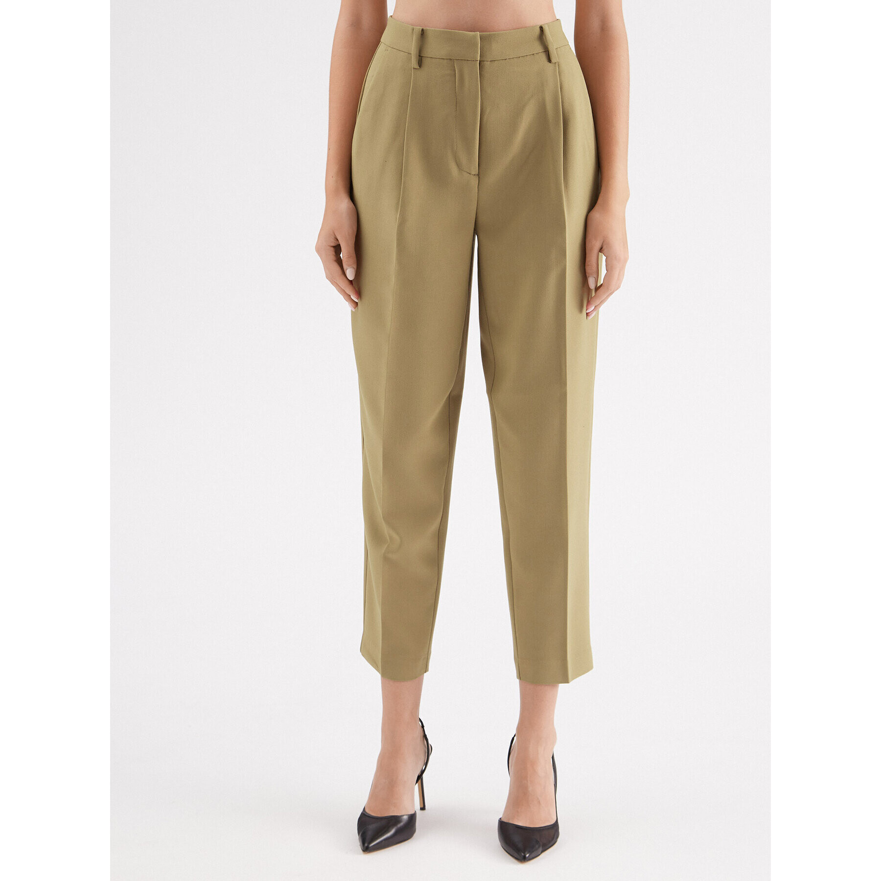 Bruuns Bazaar Текстилни панталони Cindy BBW2393 Зелен Loose Fit - Pepit.bg