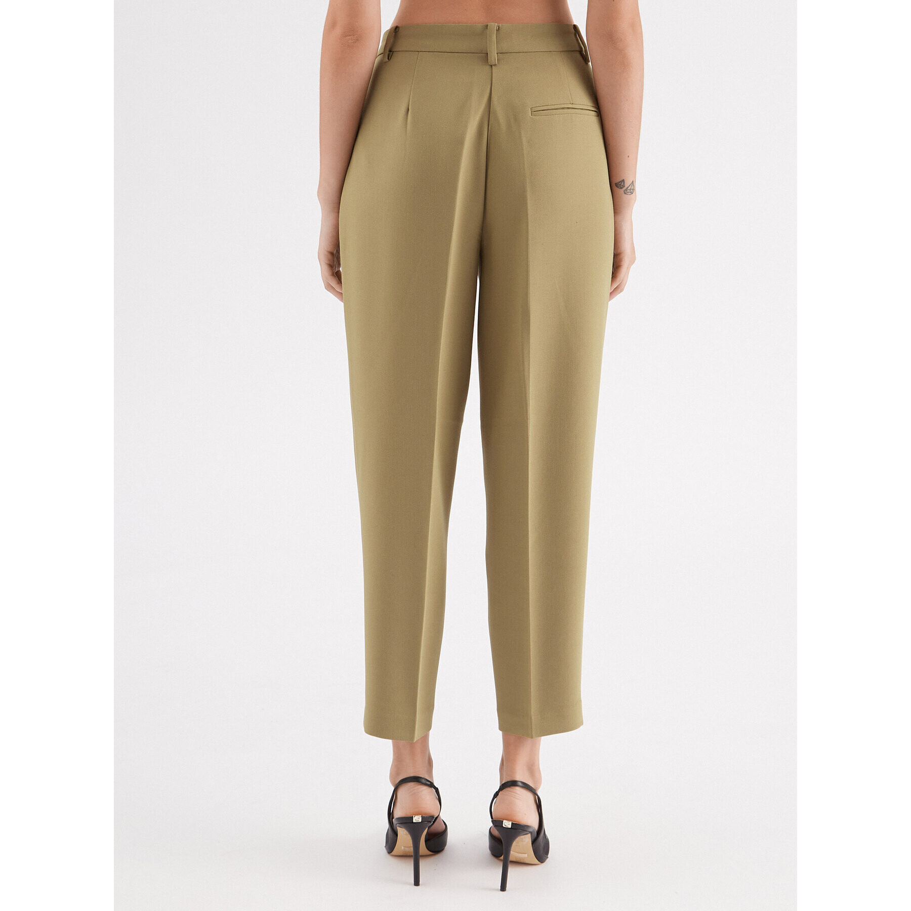 Bruuns Bazaar Текстилни панталони Cindy BBW2393 Зелен Loose Fit - Pepit.bg