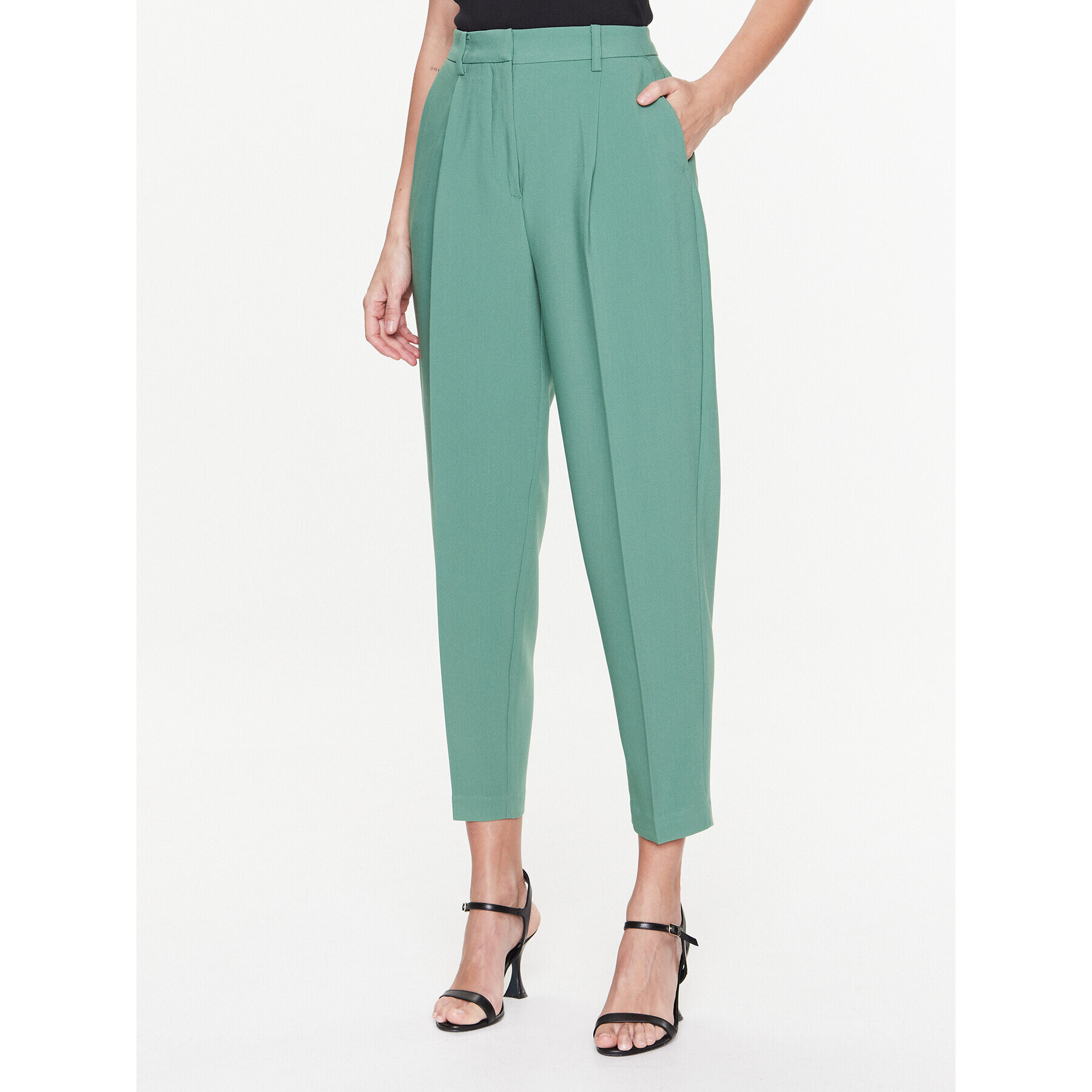 Bruuns Bazaar Текстилни панталони Cindy Dagny BBW2393 Зелен Regular Fit - Pepit.bg