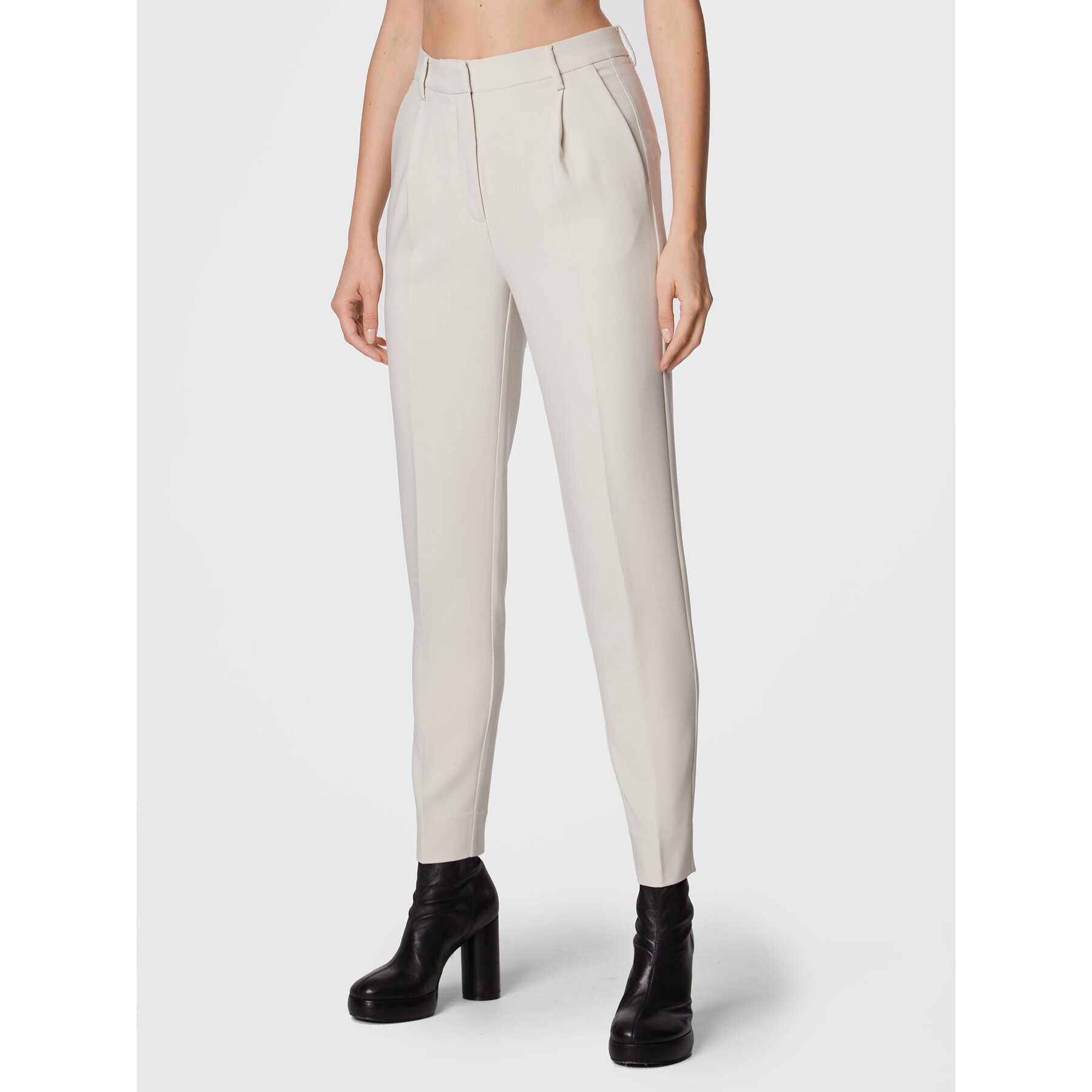 Bruuns Bazaar Текстилни панталони Cindysus BBW2595 Бежов Slim Fit - Pepit.bg