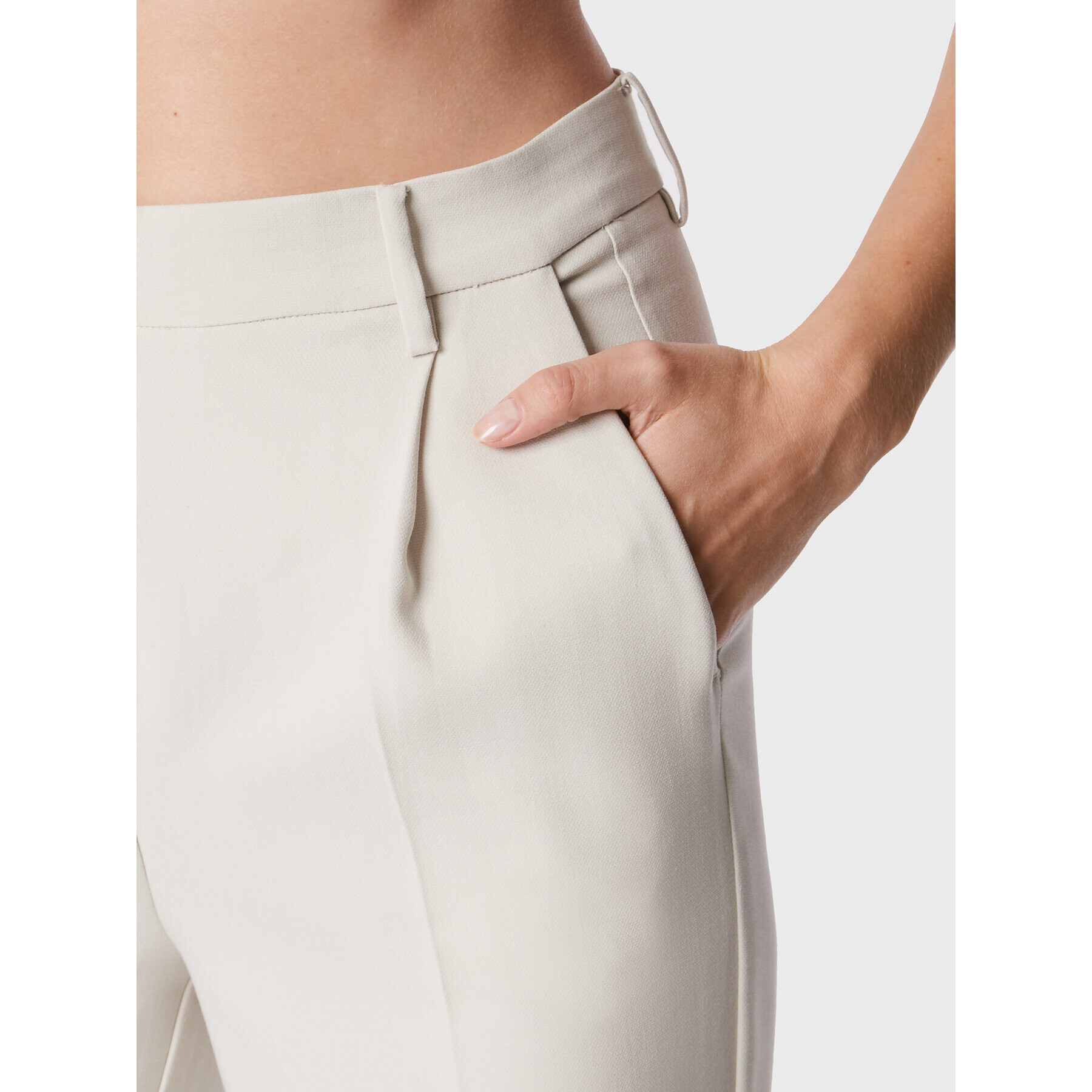Bruuns Bazaar Текстилни панталони Cindysus BBW2595 Бежов Slim Fit - Pepit.bg
