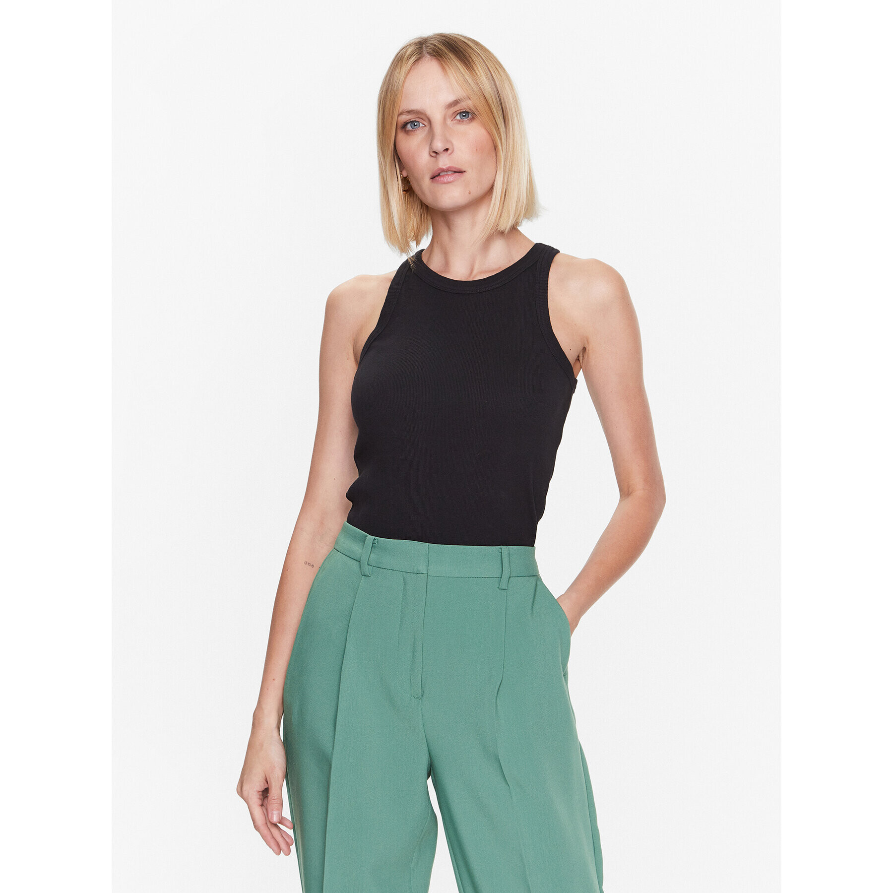 Bruuns Bazaar топ Katy BBW2378 Черен Slim Fit - Pepit.bg