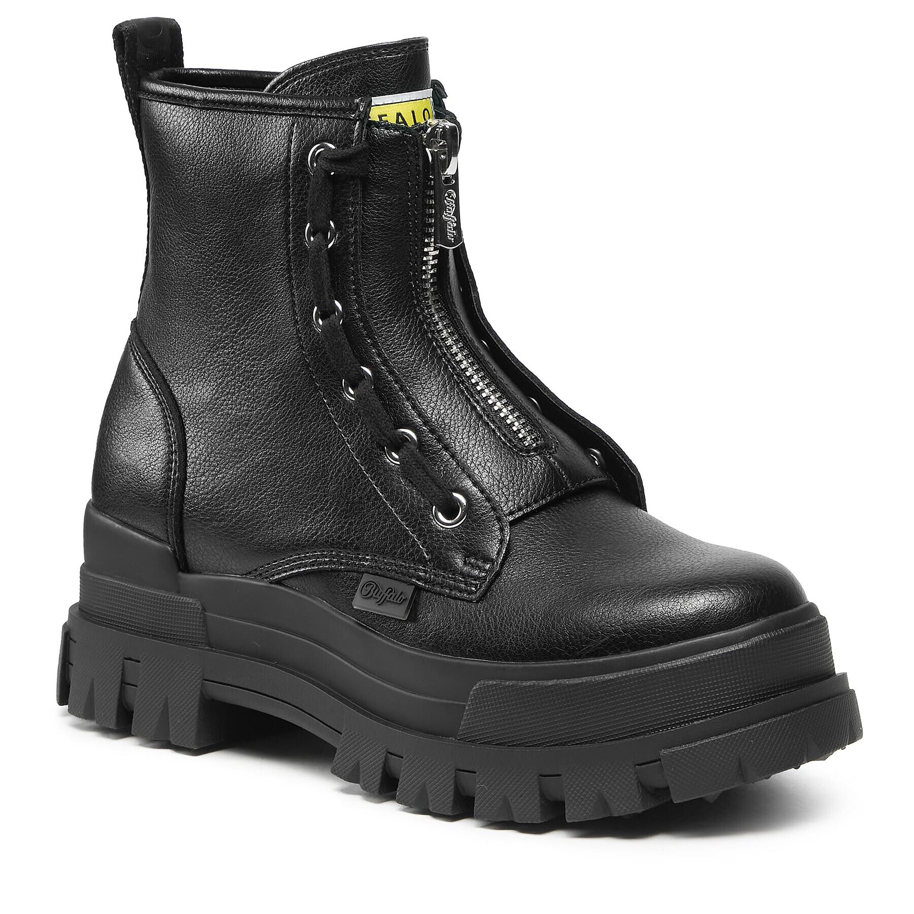 Buffalo Боти Aspha Zip 1622070 Черен - Pepit.bg