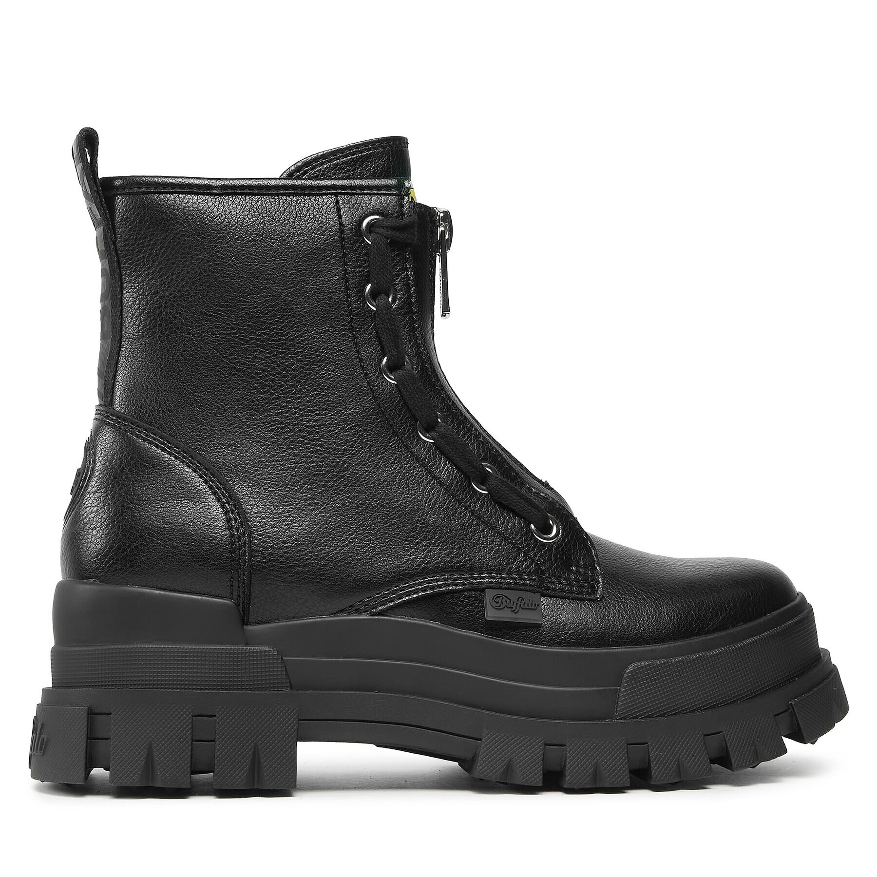 Buffalo Боти Aspha Zip 1622070 Черен - Pepit.bg