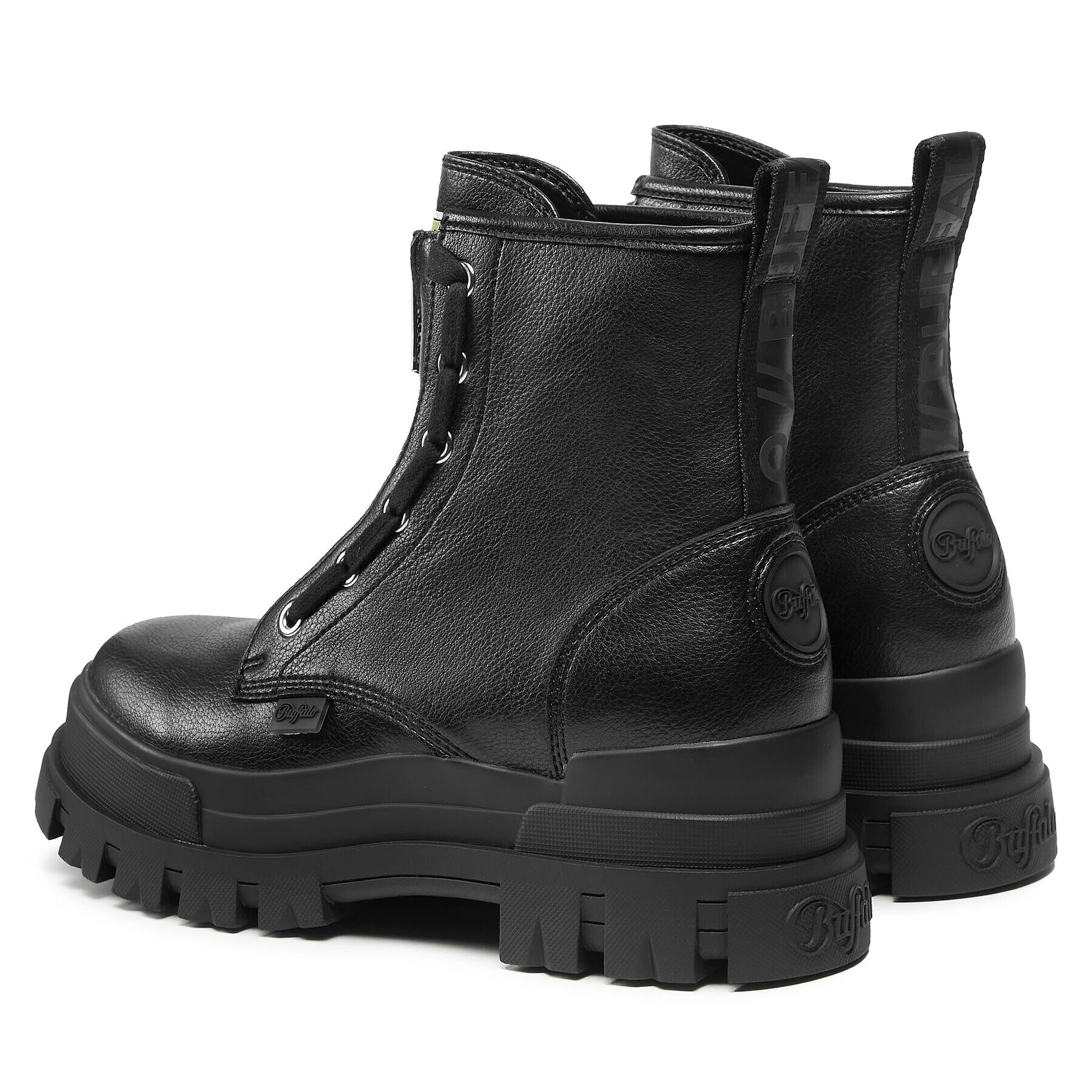 Buffalo Боти Aspha Zip 1622070 Черен - Pepit.bg