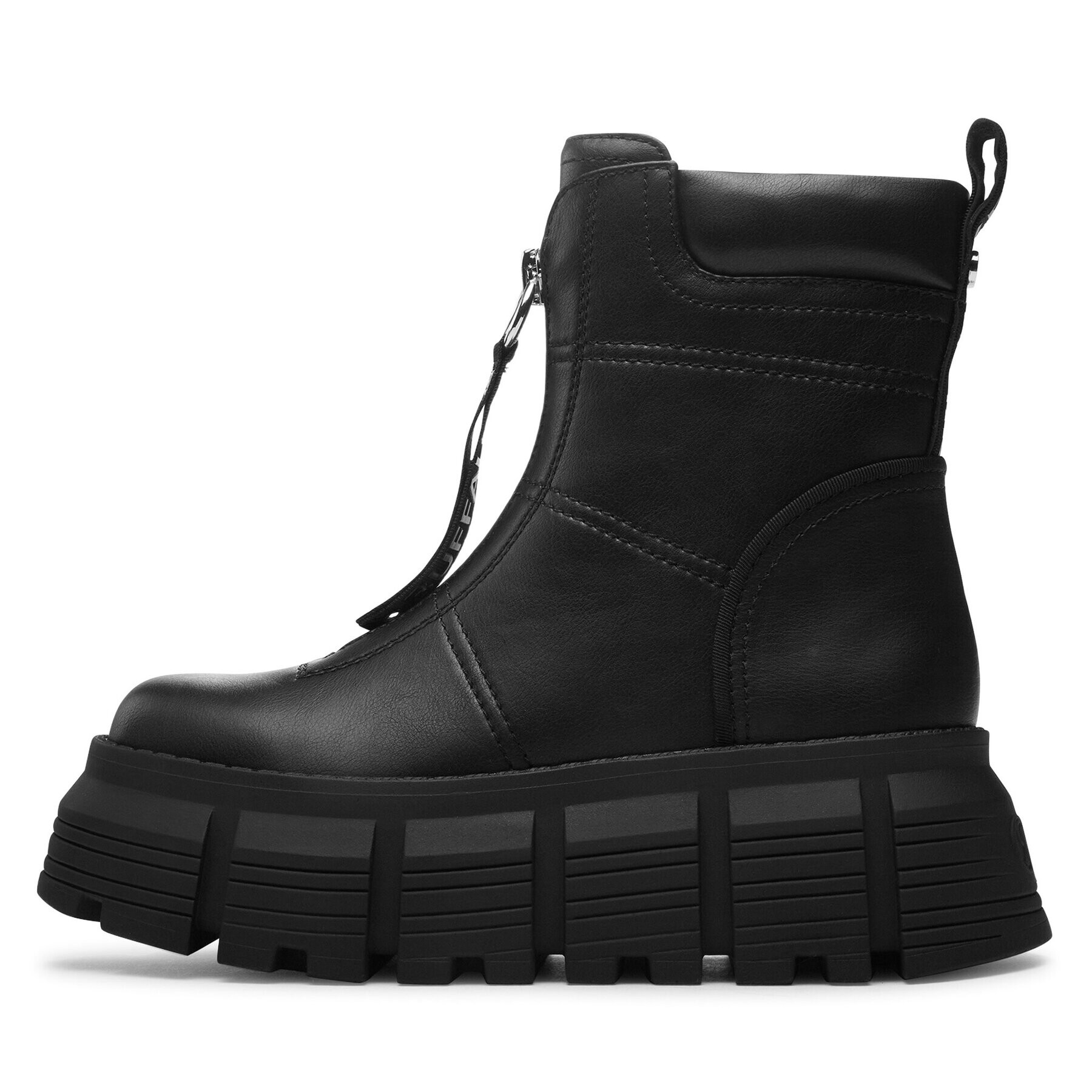 Buffalo Боти Ava Front Zip Boot 1622338 Черен - Pepit.bg