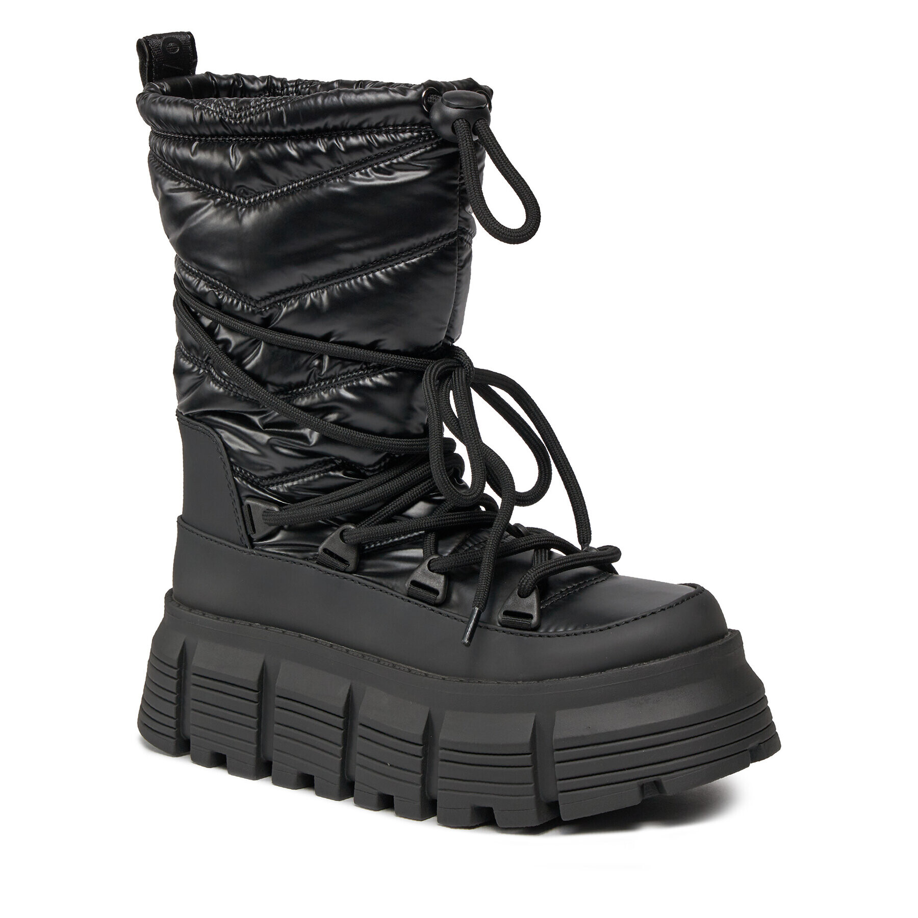 Buffalo Боти Ava Puffer Boot BN1622341 Черен - Pepit.bg