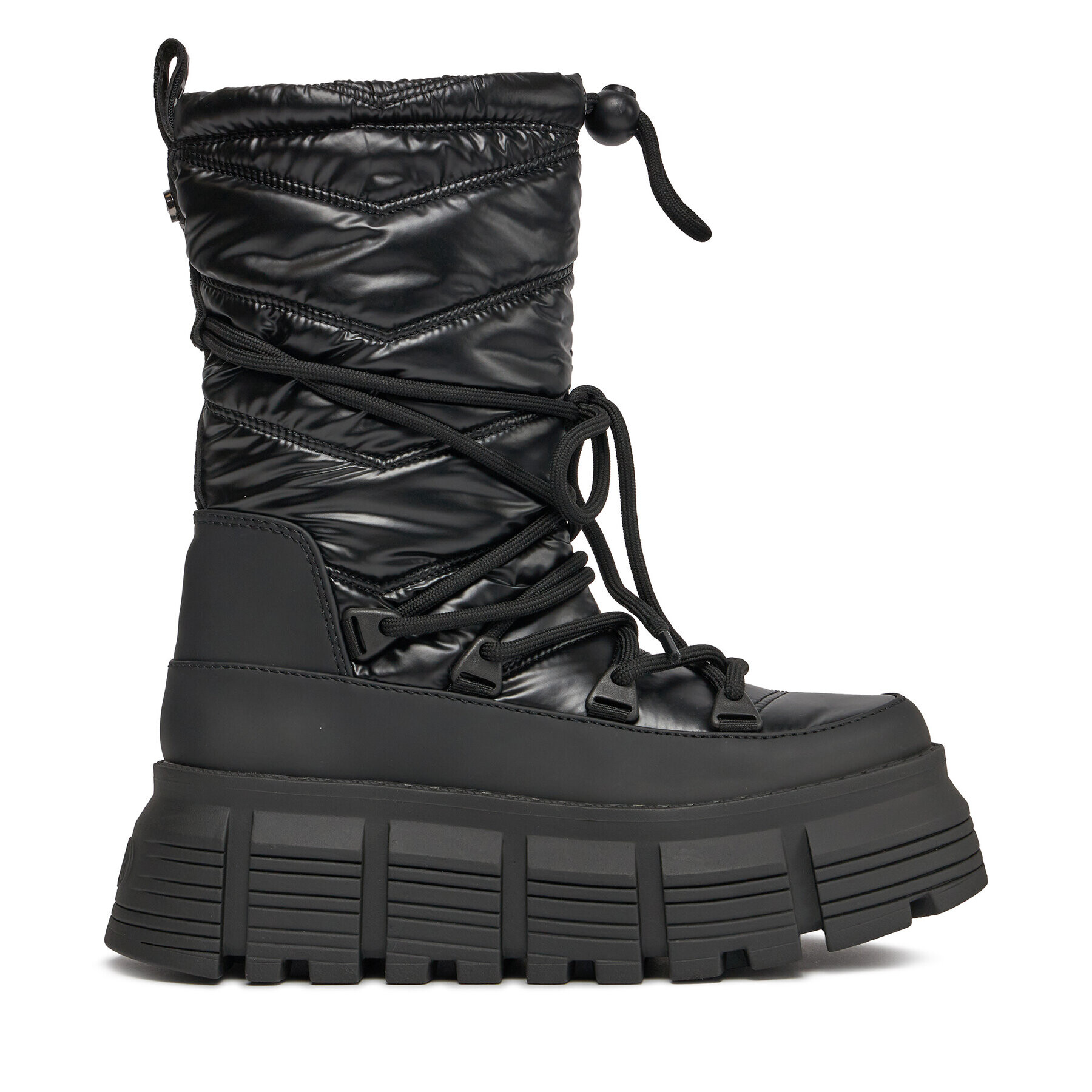 Buffalo Боти Ava Puffer Boot BN1622341 Черен - Pepit.bg