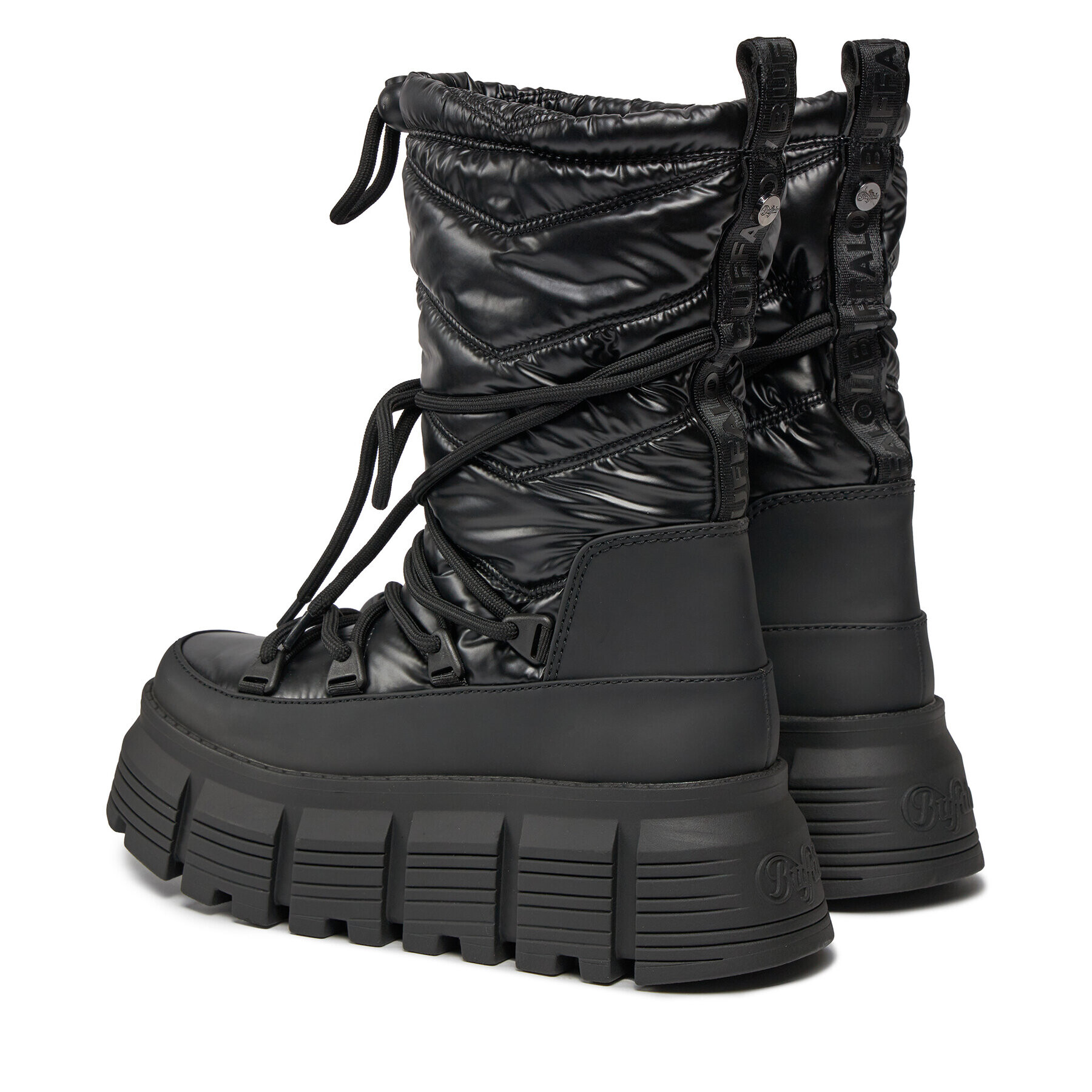 Buffalo Боти Ava Puffer Boot BN1622341 Черен - Pepit.bg