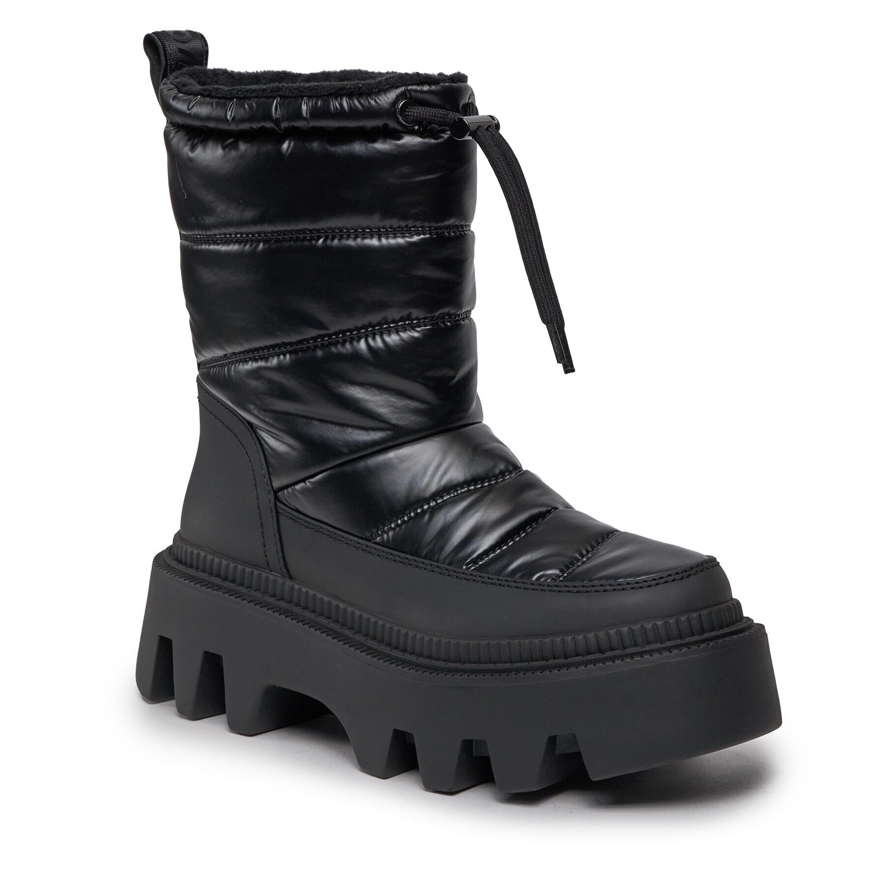 Buffalo Боти Flora Puffer Boot 1622359 Черен - Pepit.bg