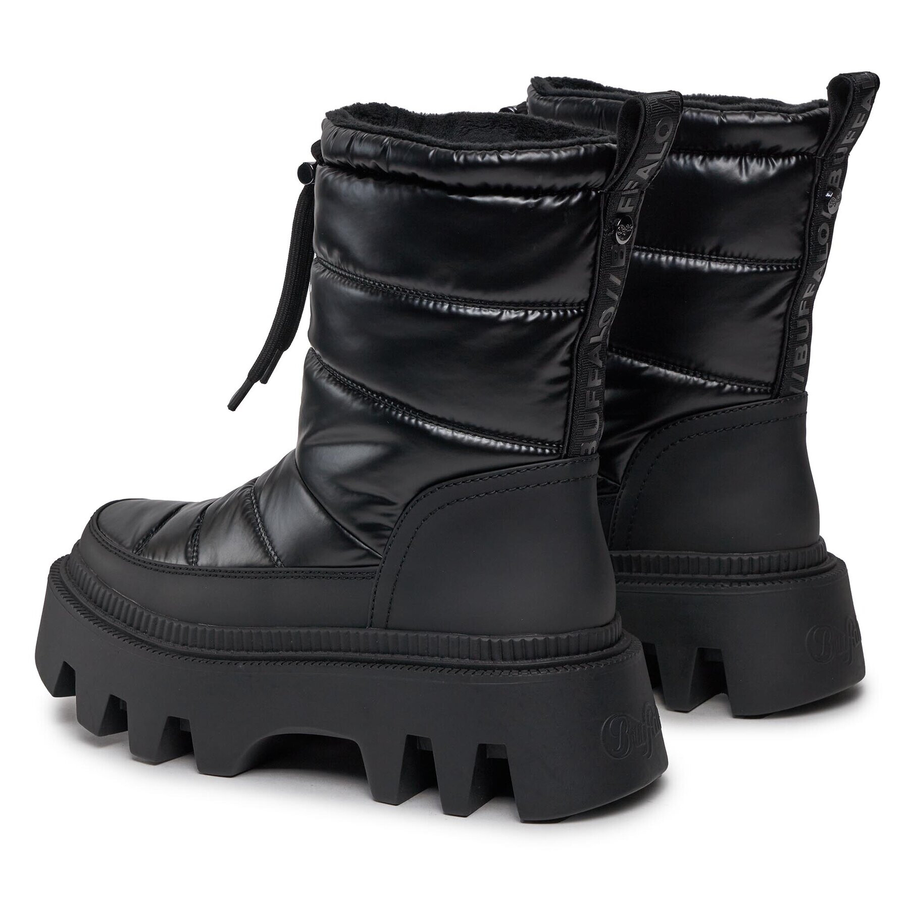 Buffalo Боти Flora Puffer Boot 1622359 Черен - Pepit.bg