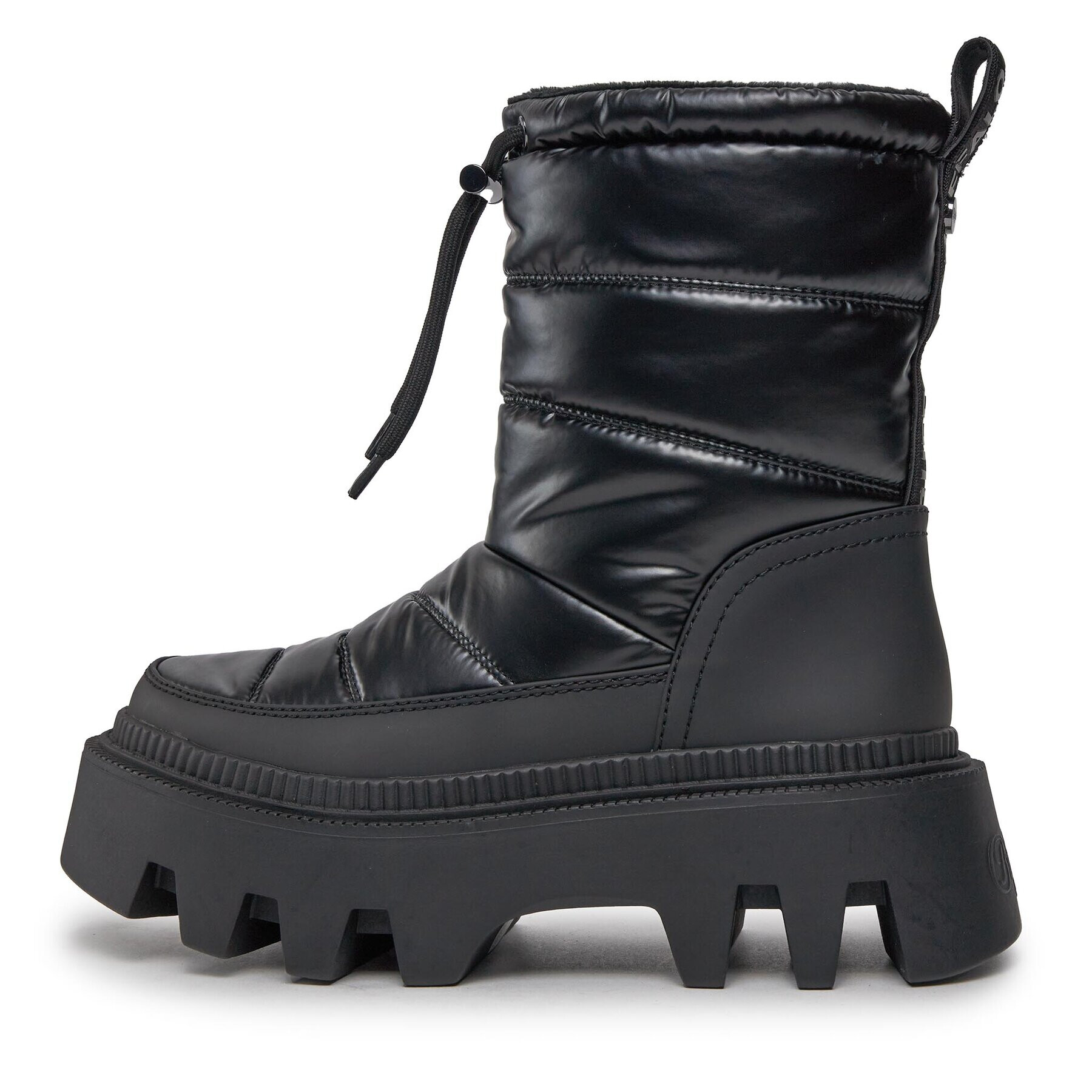 Buffalo Боти Flora Puffer Boot 1622359 Черен - Pepit.bg