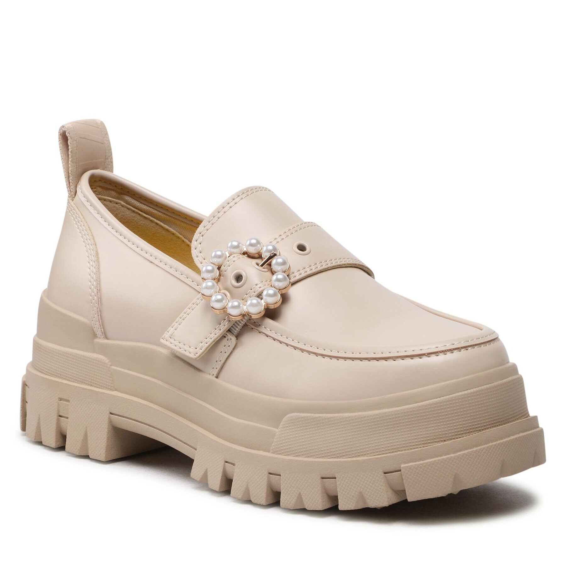 Buffalo лоуфъри с дебела подметка Aspha Loafer Buckle 1622126 Бежов - Pepit.bg