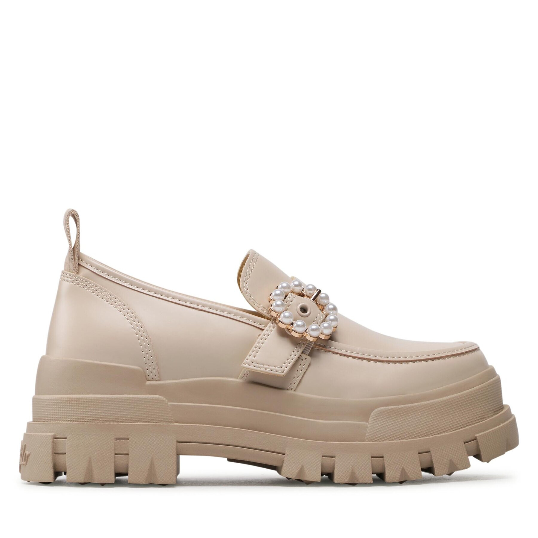 Buffalo лоуфъри с дебела подметка Aspha Loafer Buckle 1622126 Бежов - Pepit.bg