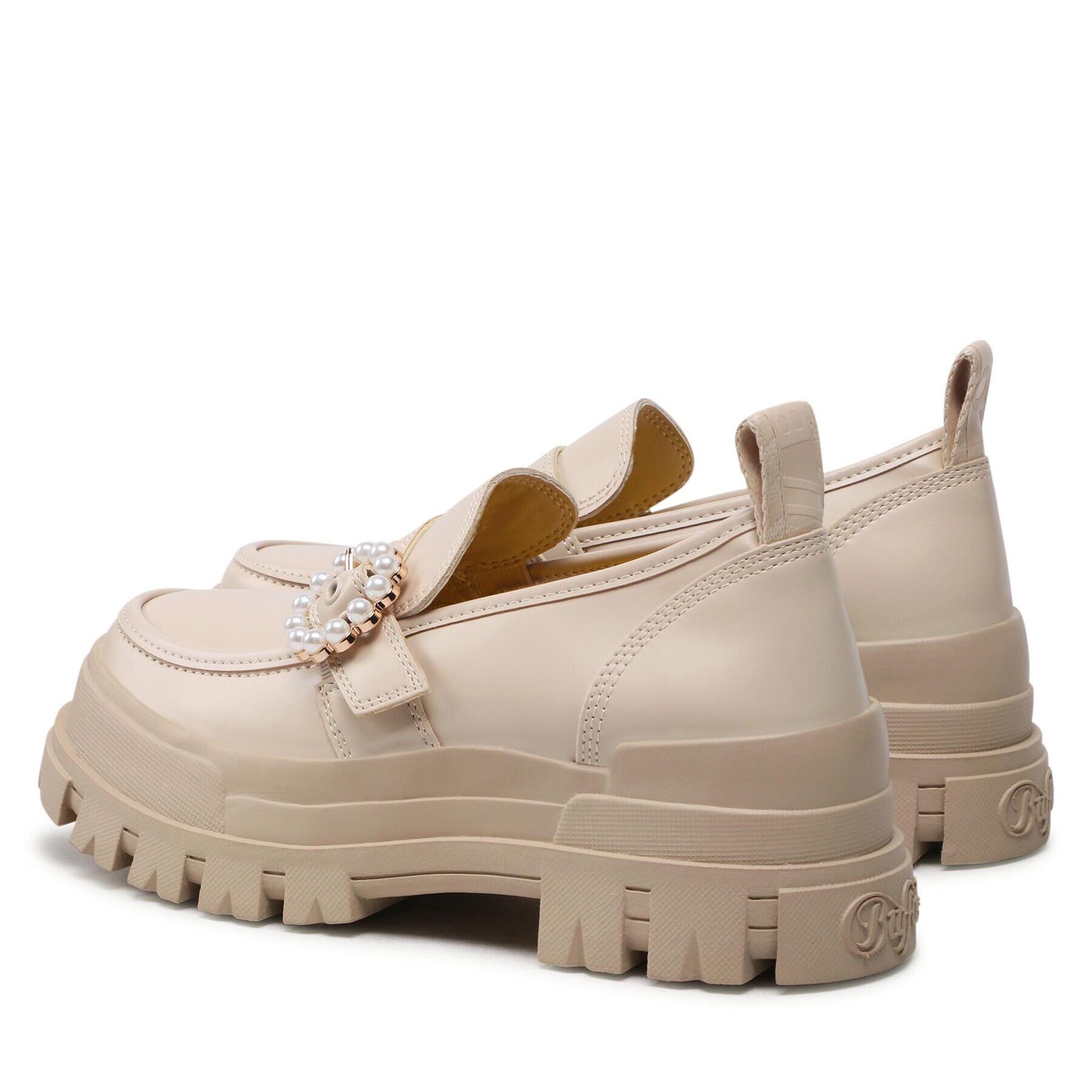 Buffalo лоуфъри с дебела подметка Aspha Loafer Buckle 1622126 Бежов - Pepit.bg