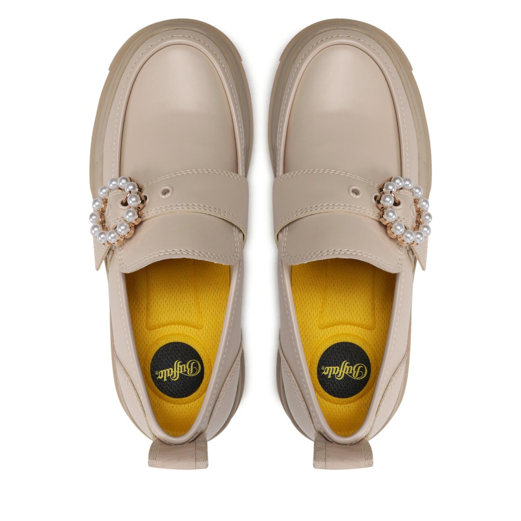 Buffalo лоуфъри с дебела подметка Aspha Loafer Buckle 1622126 Бежов - Pepit.bg