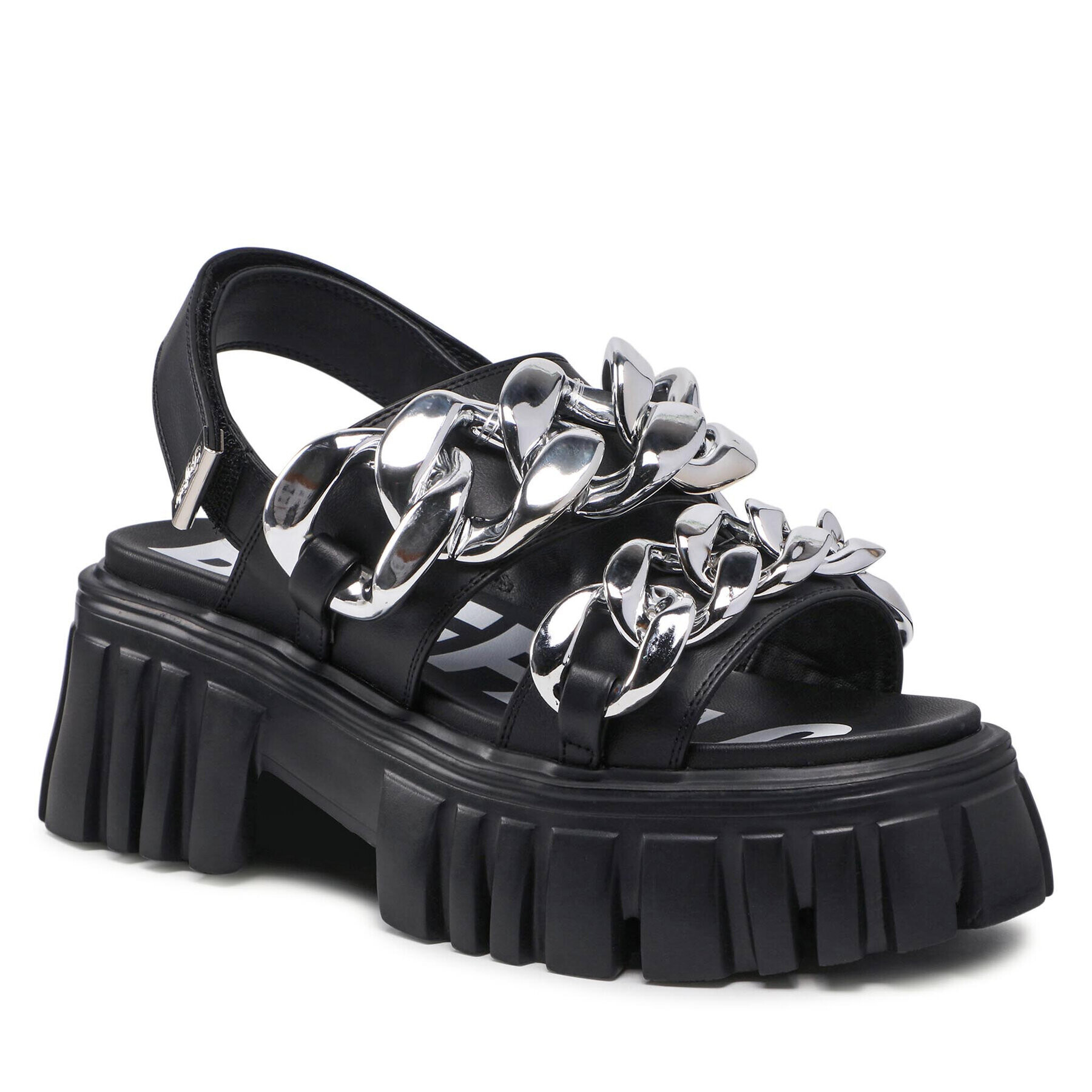 Buffalo Сандали Lion Chain BN16020491 Черен - Pepit.bg